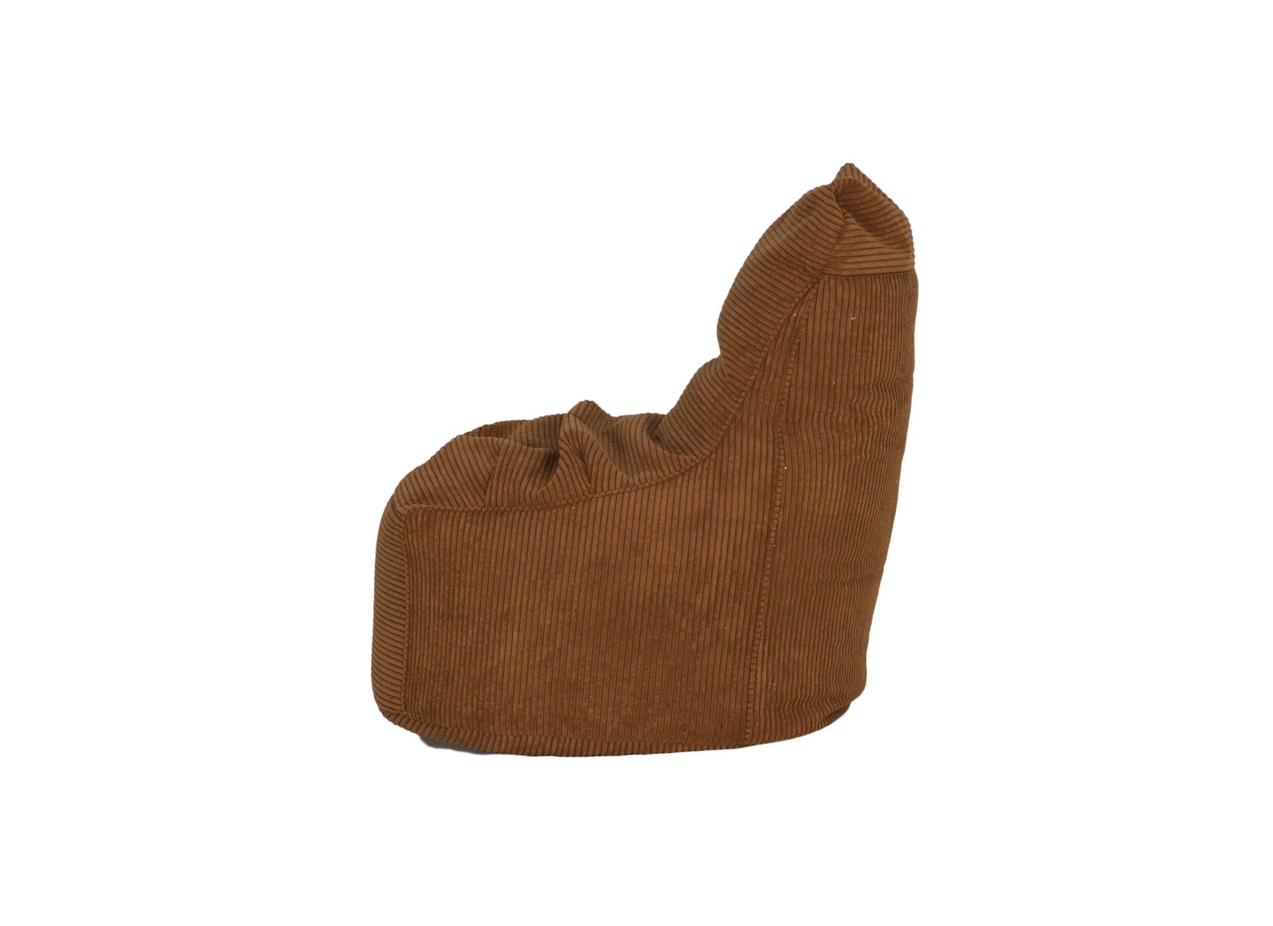 Pouf poire Pesaro tissu cognac
