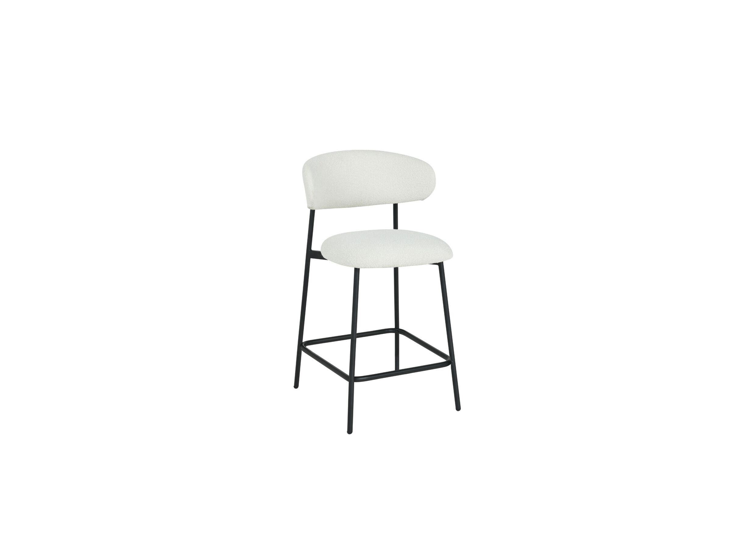 Hoofdfoto - Barstoel Luke ZH65-65cm - stof - wit