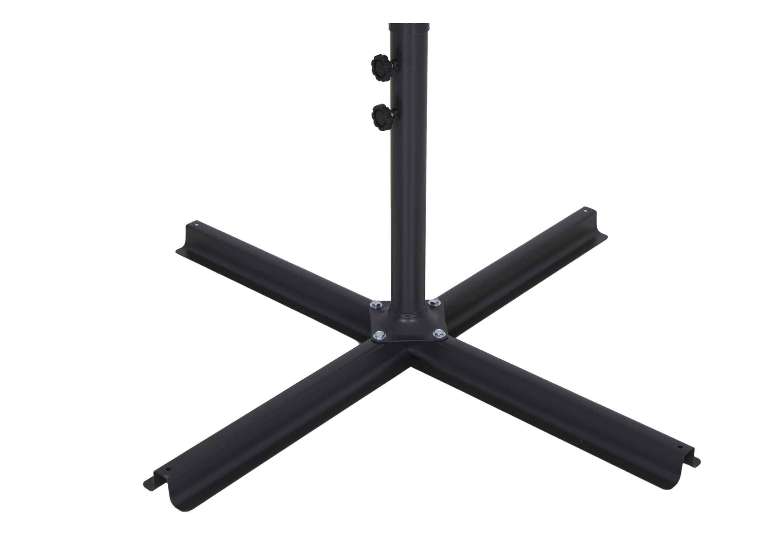 Detailfoto - Zweefparasol Agape Ø300cm antraciet met beschermhoes