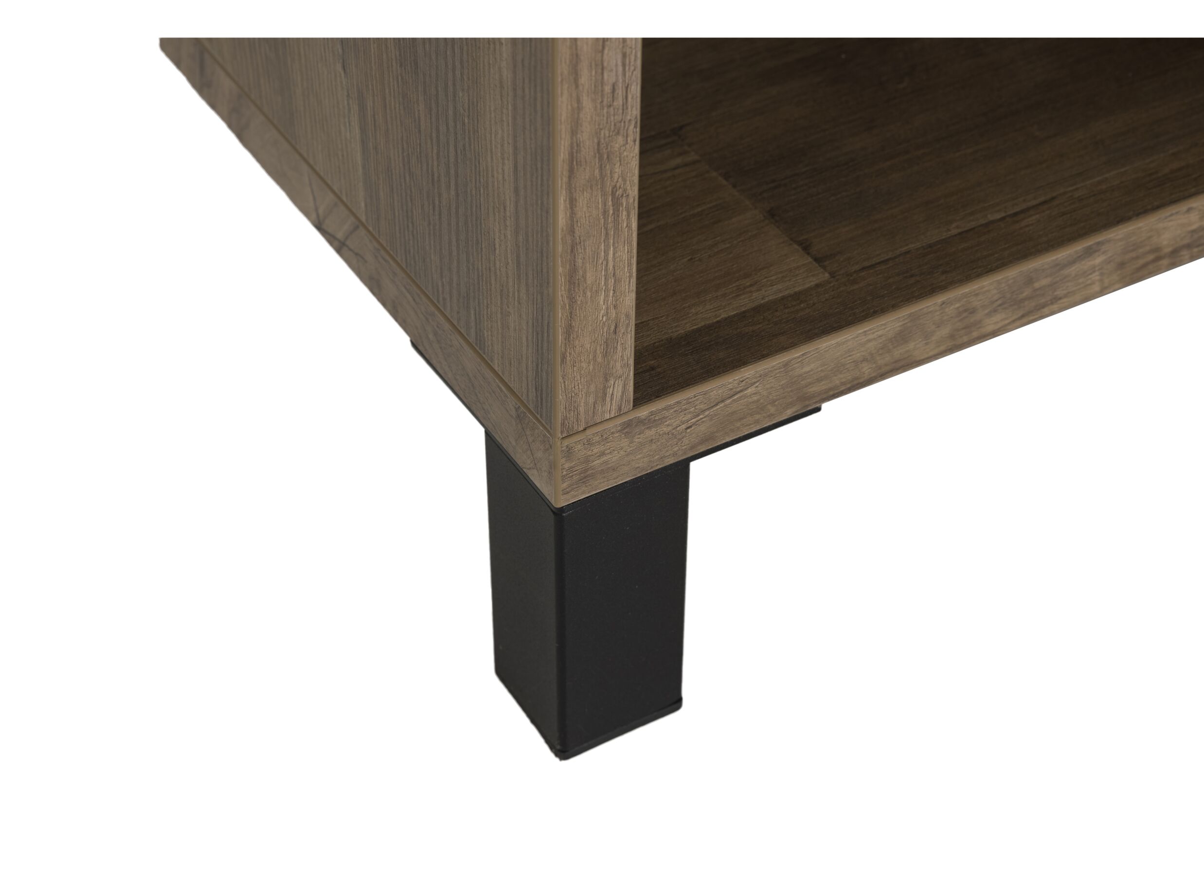 Detail - Table basse brun avec rangement