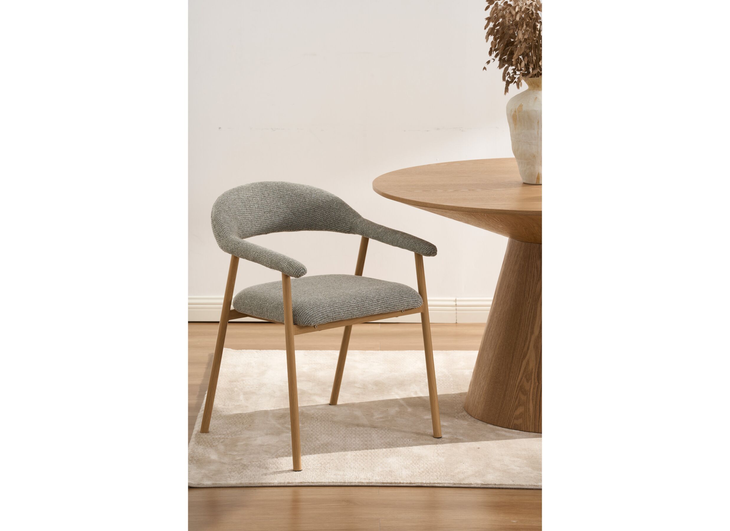Foto ambiance - Chaise Alia 58x59x76cm - tissu - gris