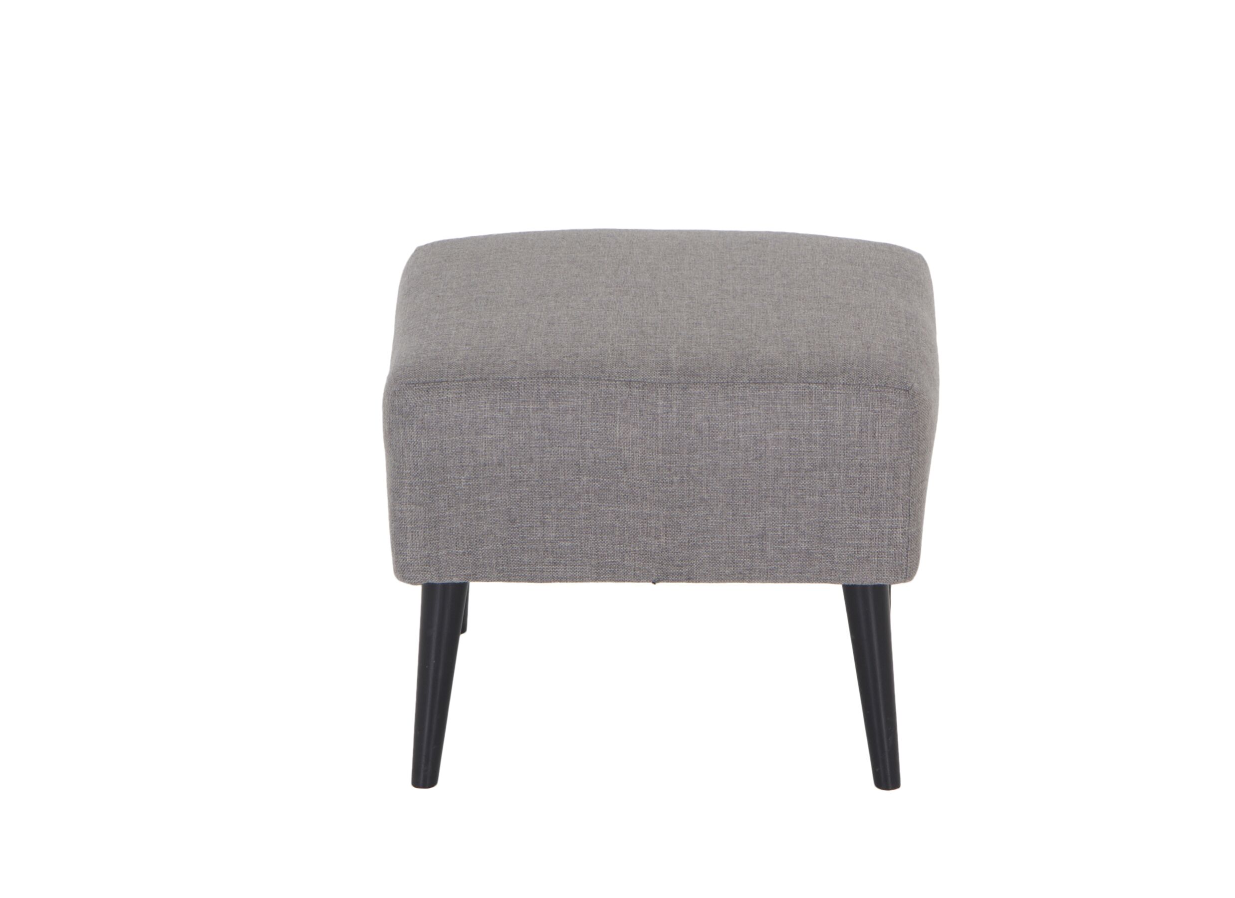 Fauteuil et pouf Canto 76x80x107cm - tissu - taupe