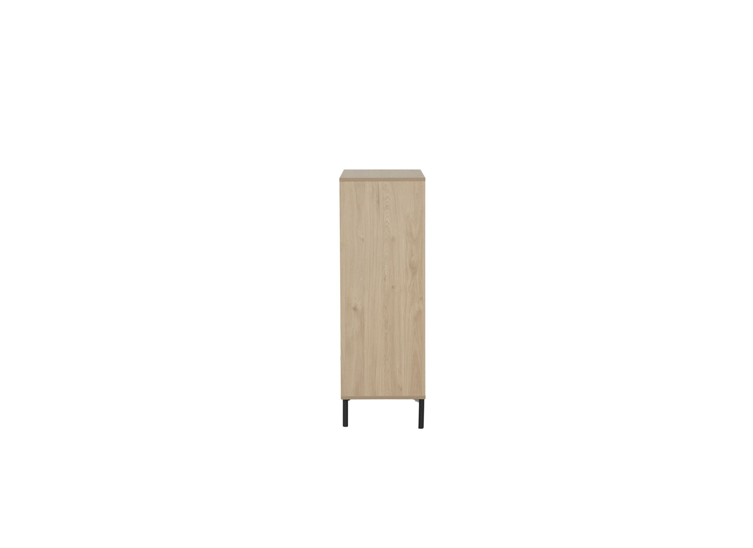 Aperçu - Commode Token 73x39,6x118,6cm - mélamine - chêne