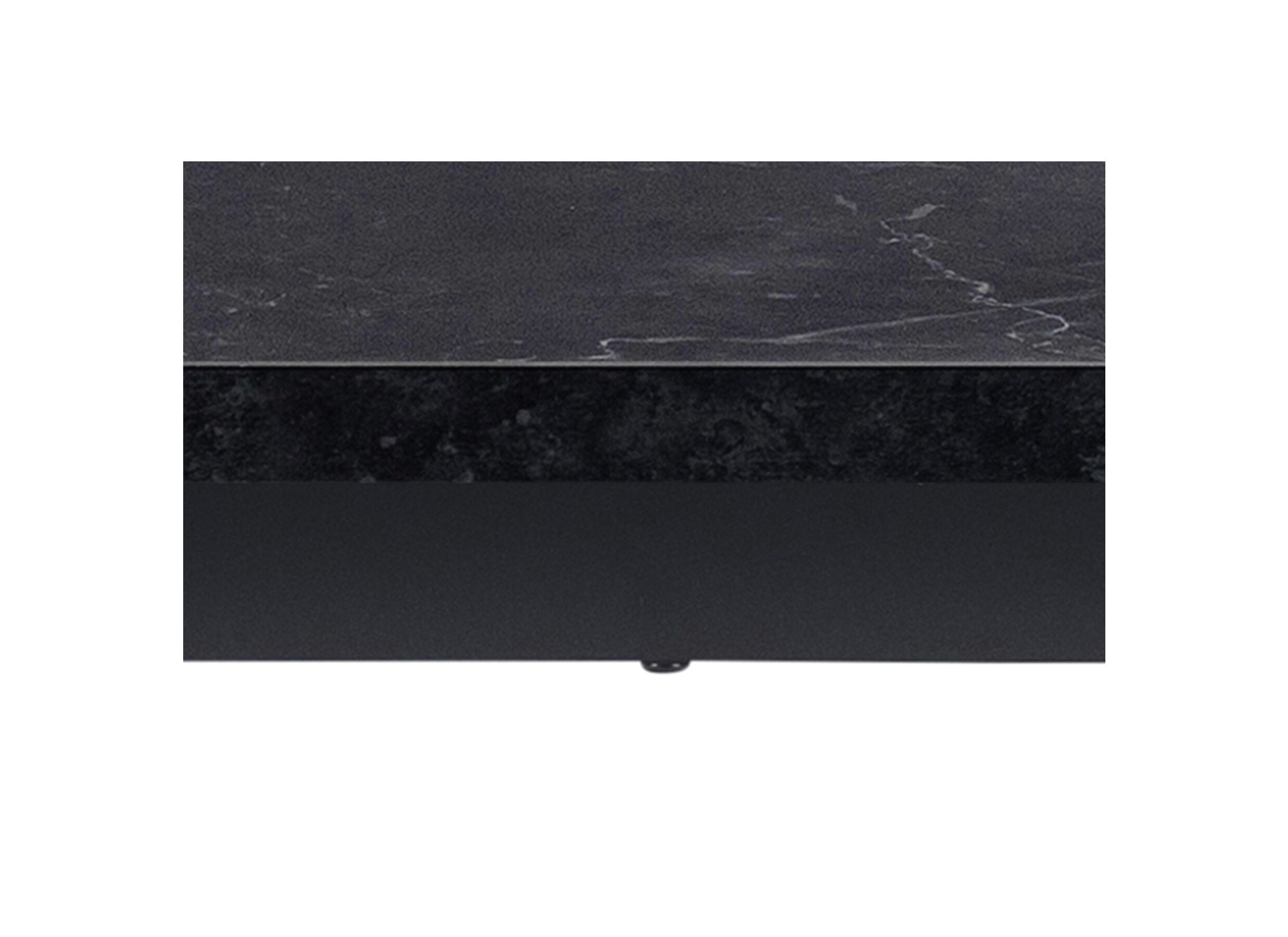 Tafel 160x90cm - gepoederlakt staal - matzwart