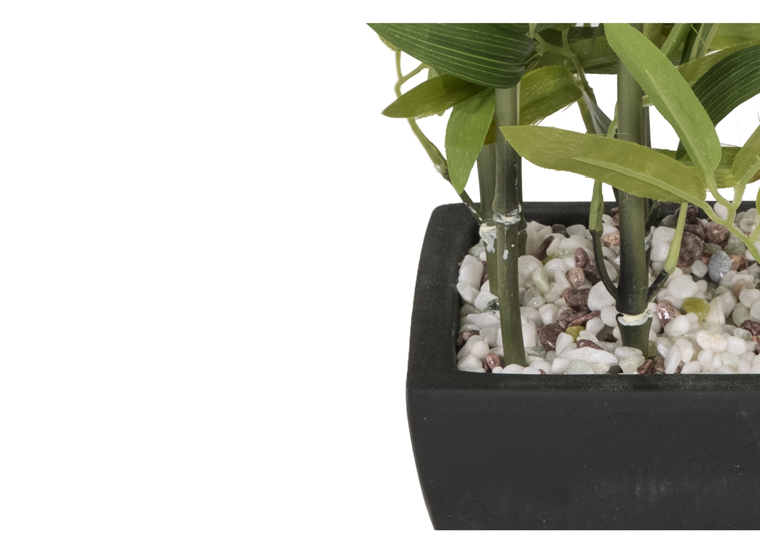 Plante artificielle Bambou H36cm - polyéther - vert