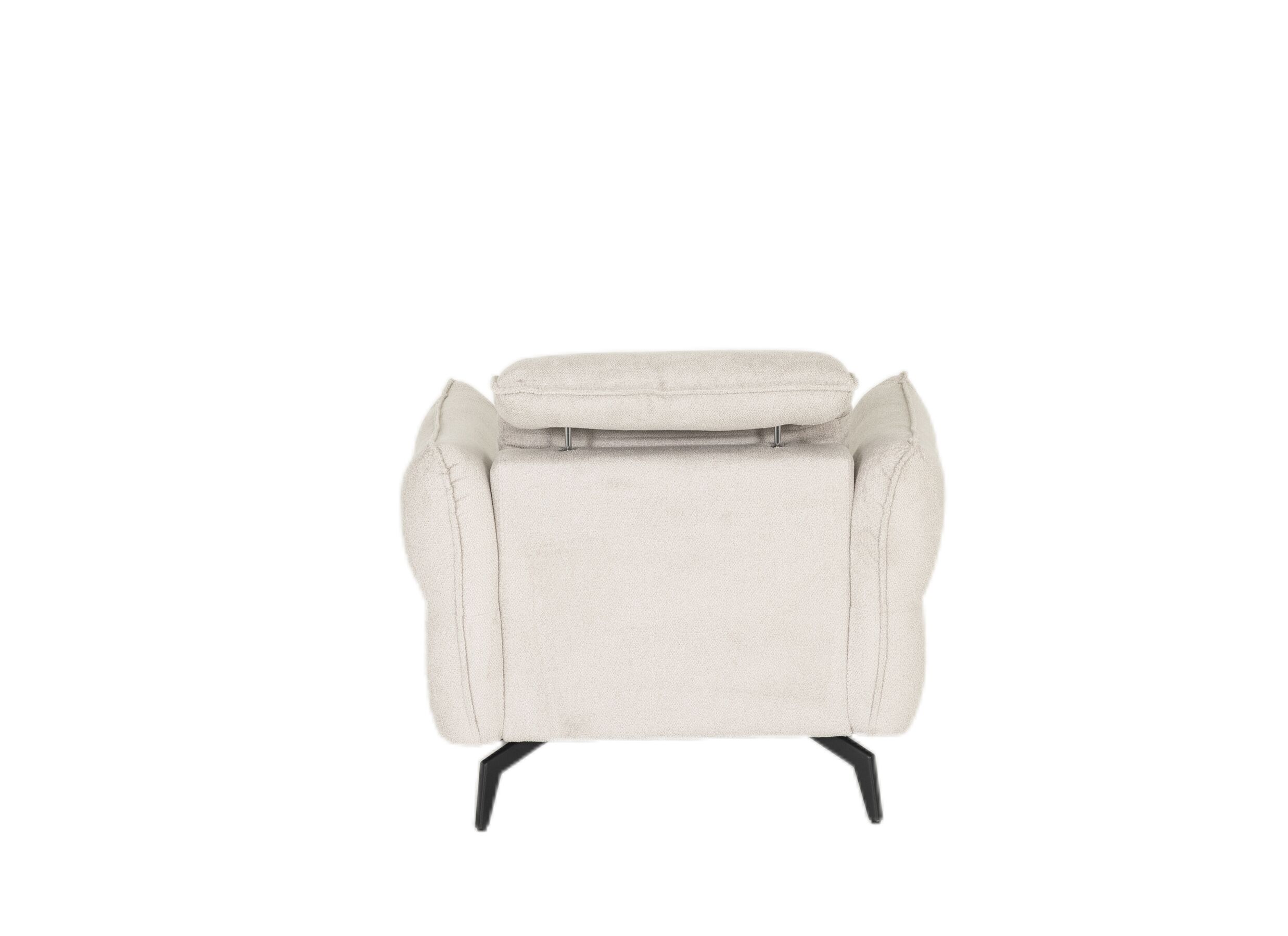 Overzichtsfoto - Zetel Lando 1-zit - stof - off white