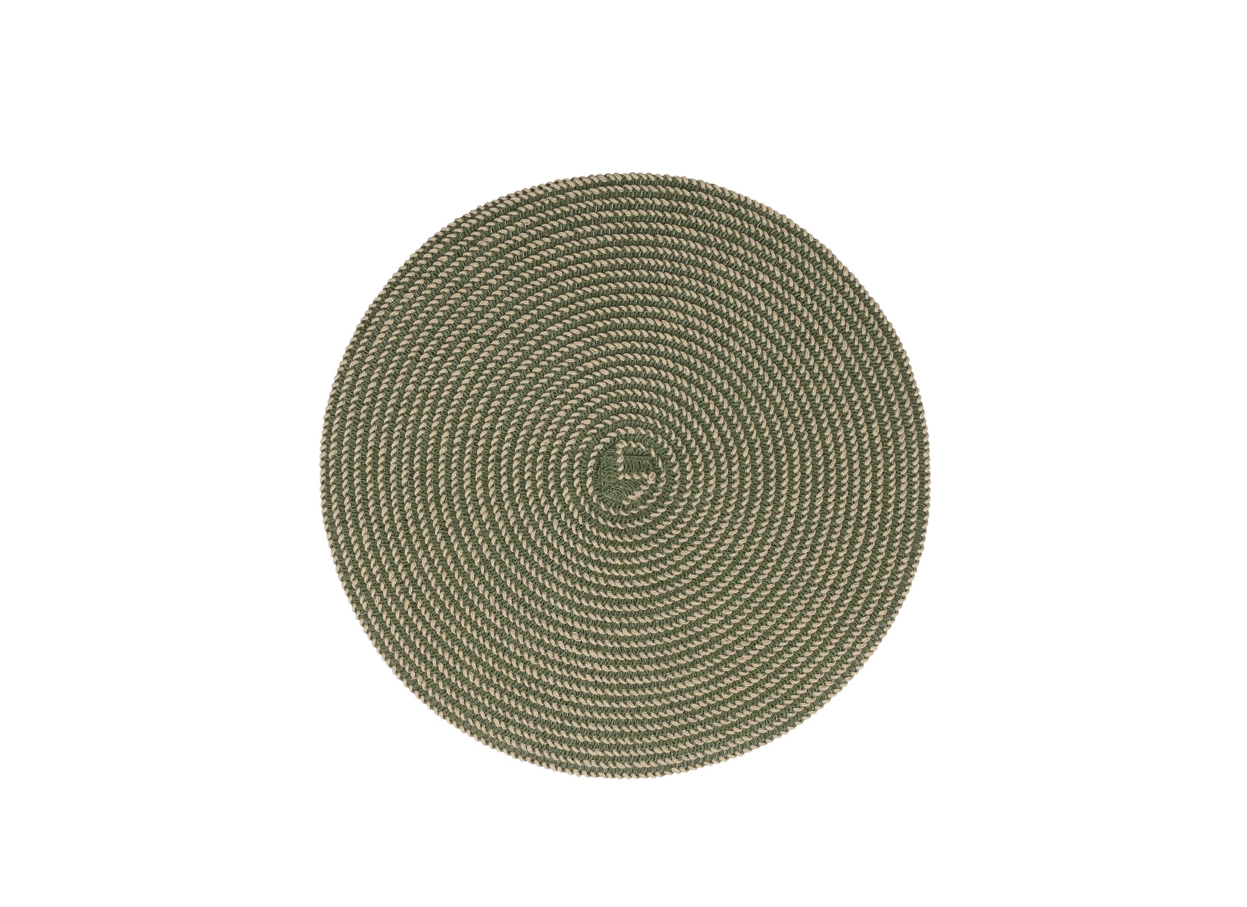 Placemat Tabletop Ø36cm - polyester - groen - Set de table Tabletop Ø36cm - polyester - vert