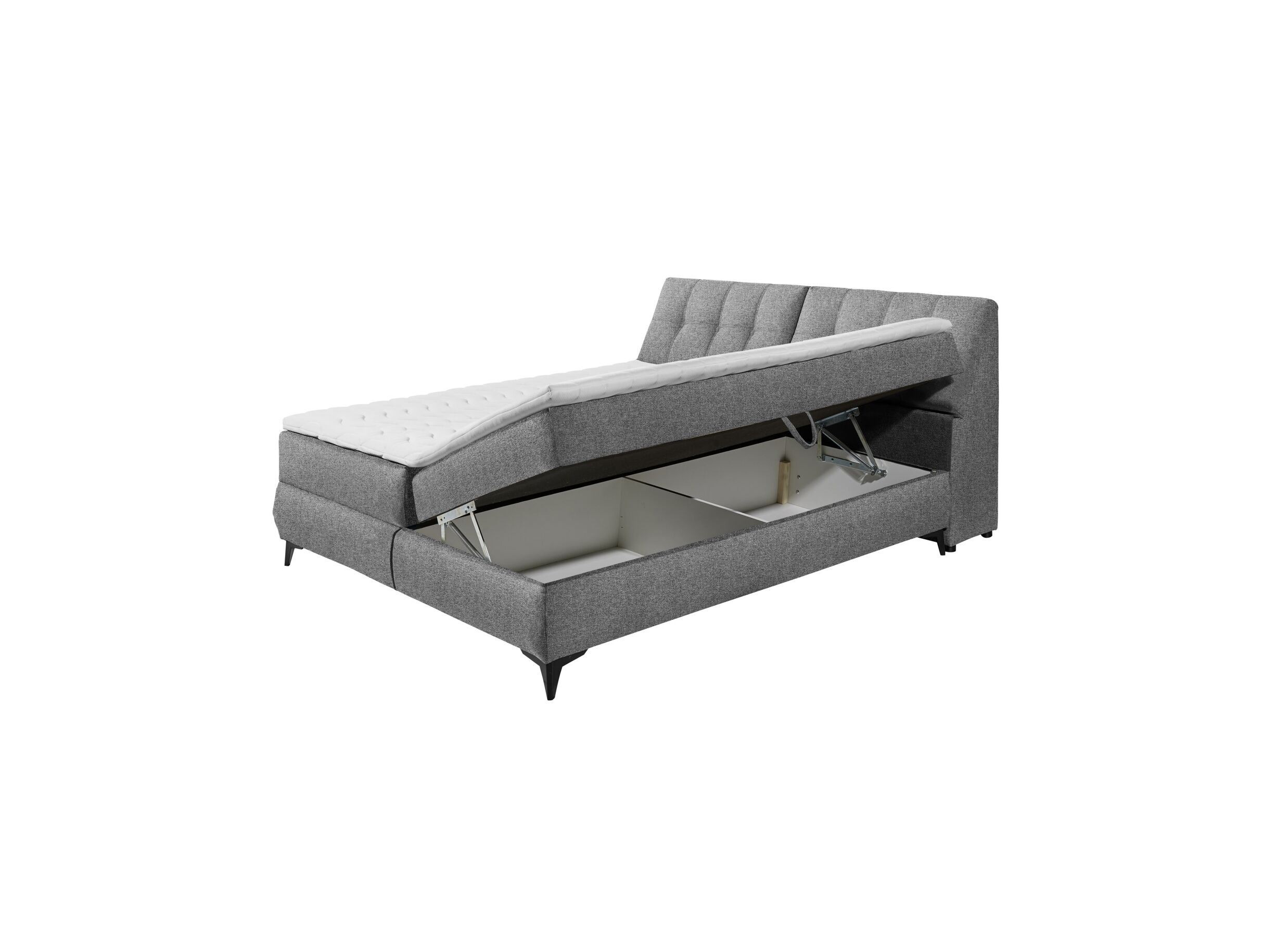 Indeling - Bedbox Atlantis 180x200cm met opbergruimte stof donkergrijs