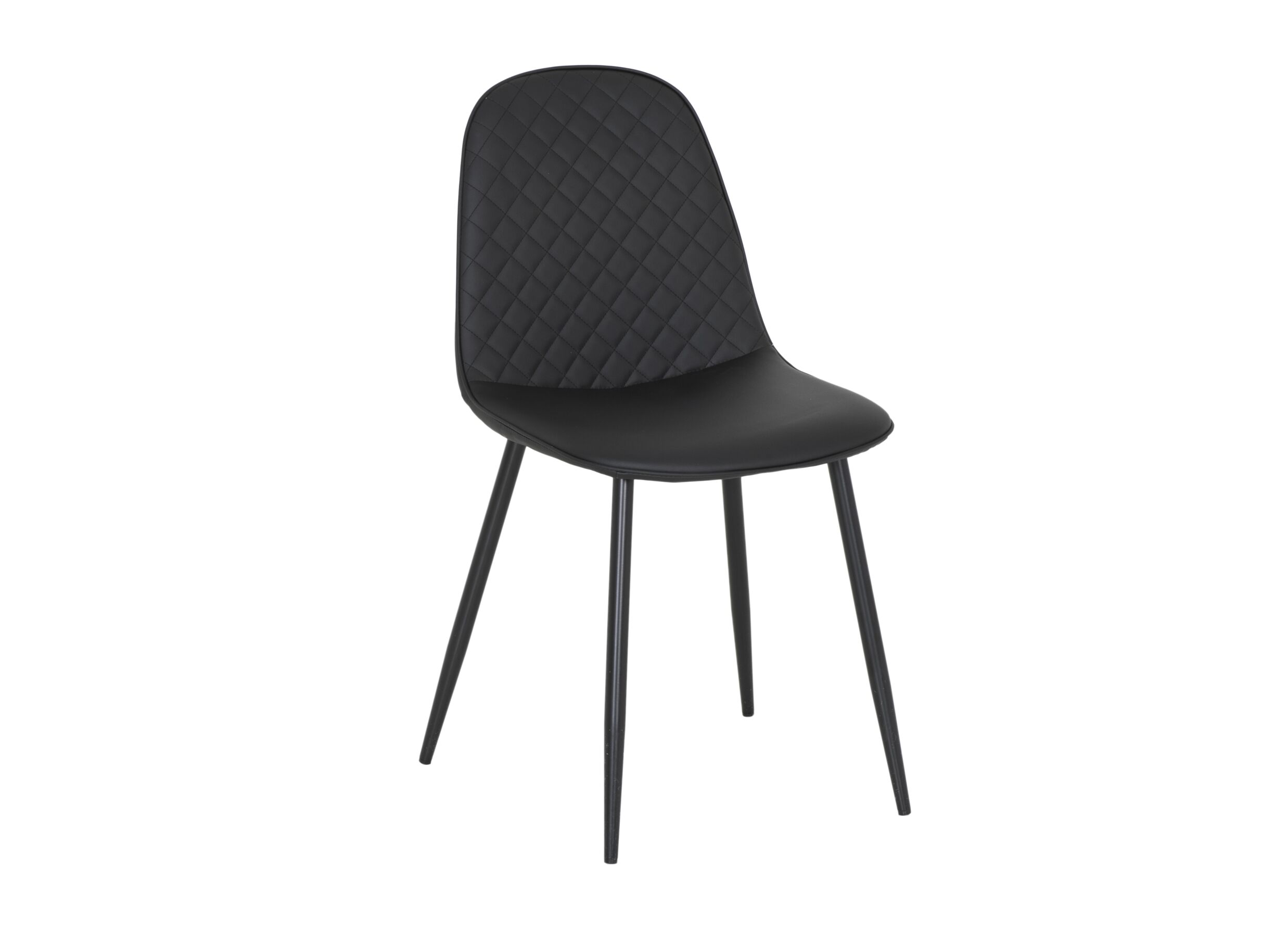 Chaise Chuck similicuir noir - Chaise Chuck 45x42x86cm - similicuir - noir