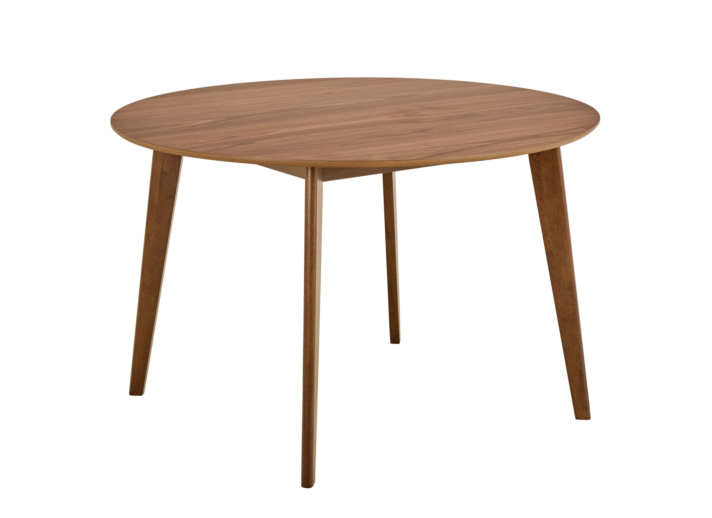 Overzichtsfoto - Tafel Ø120x76cm - walnoot fineer - bruin