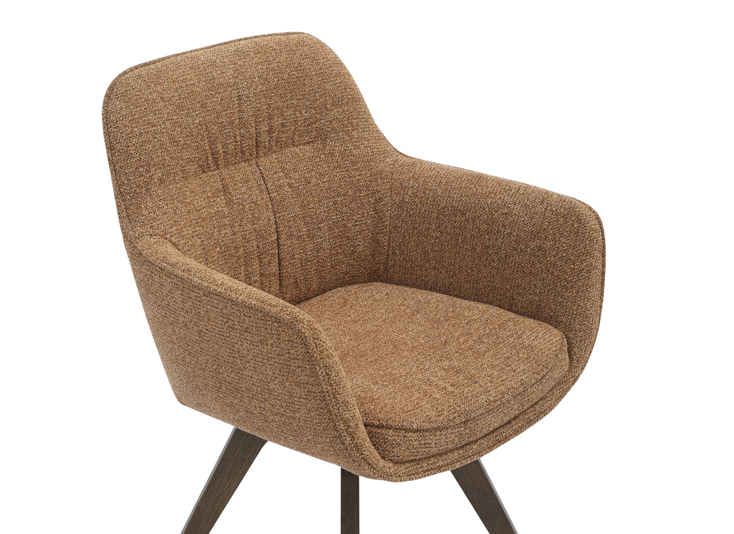 Detail - Chaise coque Tristan 63x62,5x86,5cm - fibre polyester - rouille
