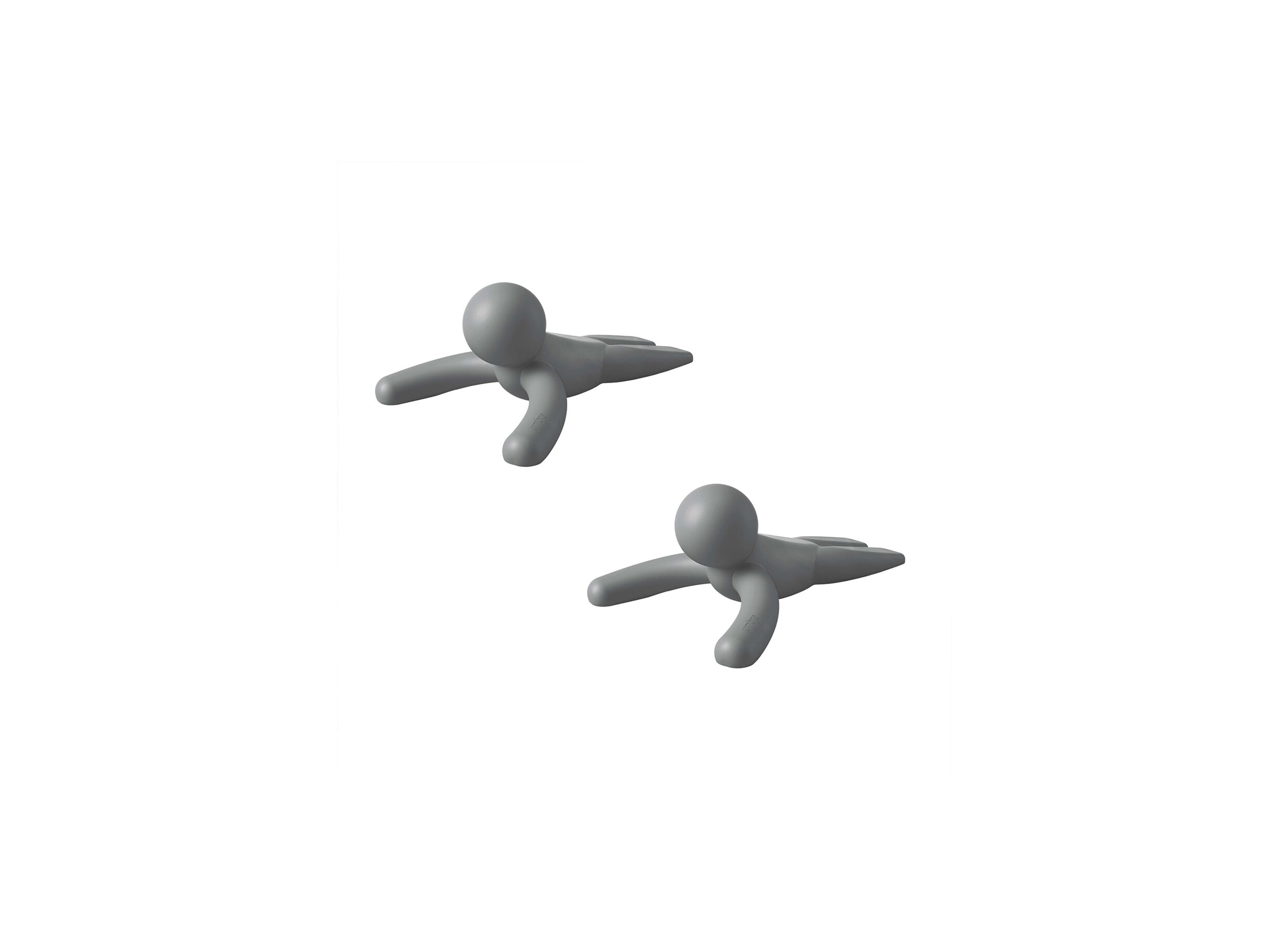 Deurstopper Buddy Grijs, set van 2