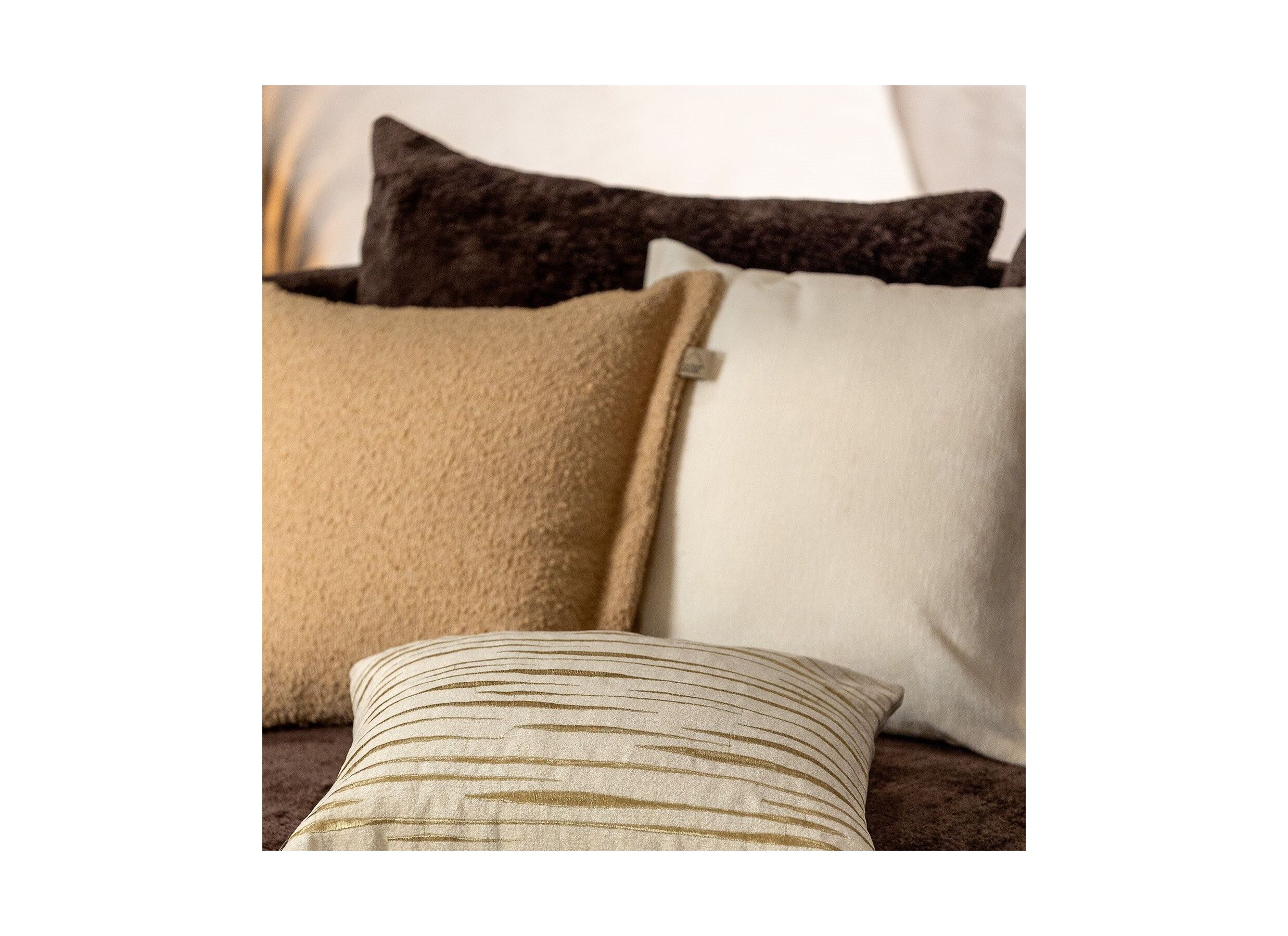 Foto ambiance - Coussin Connor 45x45cm - tissu - summer sand