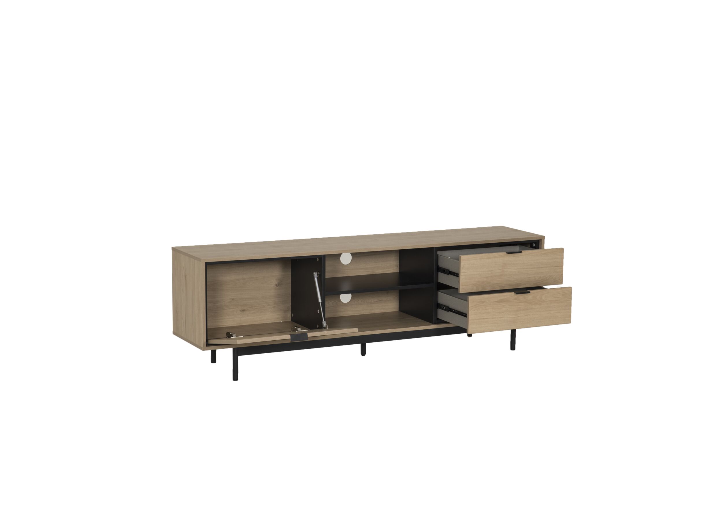 Indeling - Tv-meubel Token 180cm - decor - eik