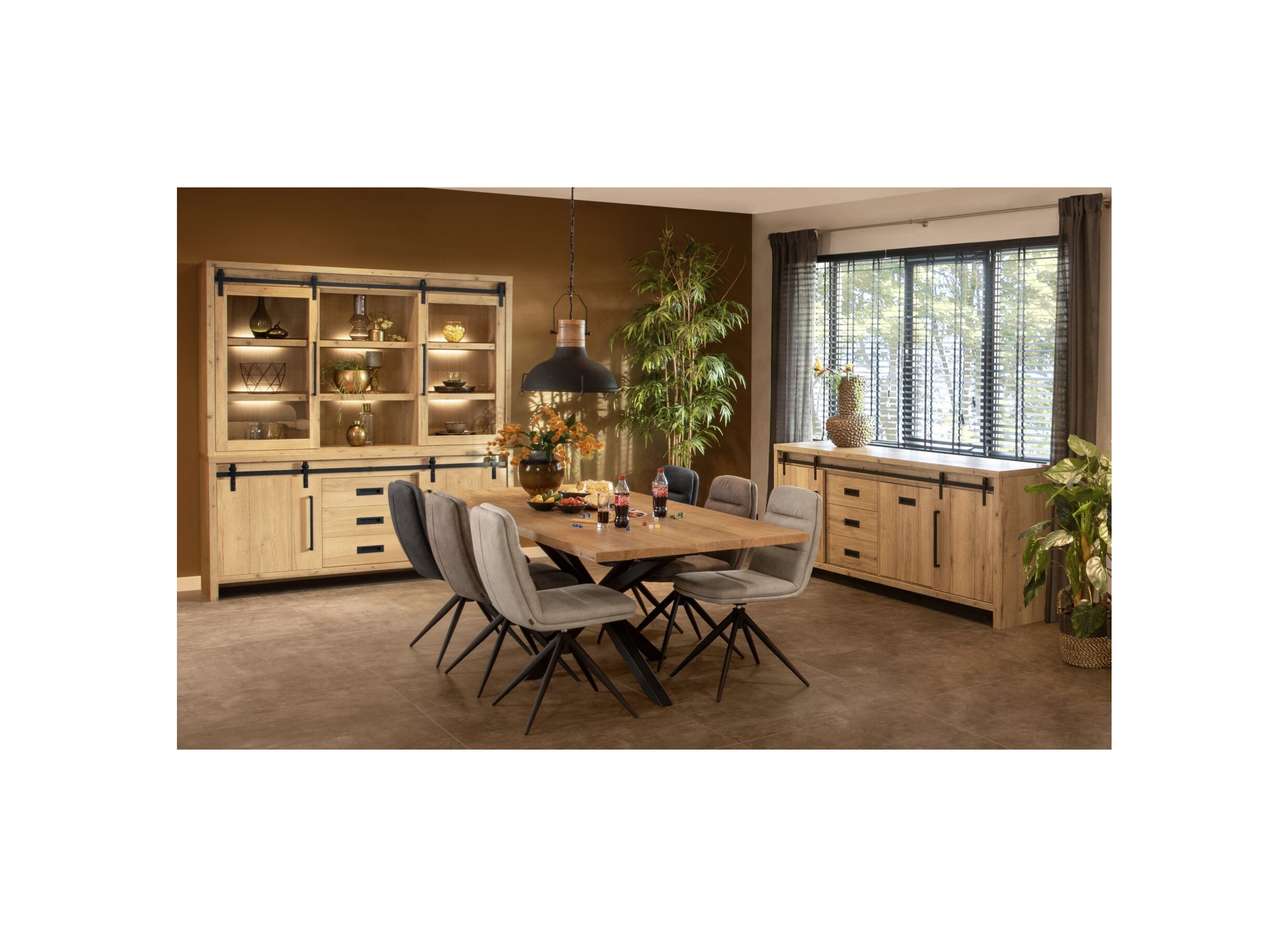 Foto ambiance - Vitrine Cottage 180cm - lamulux - naturel
