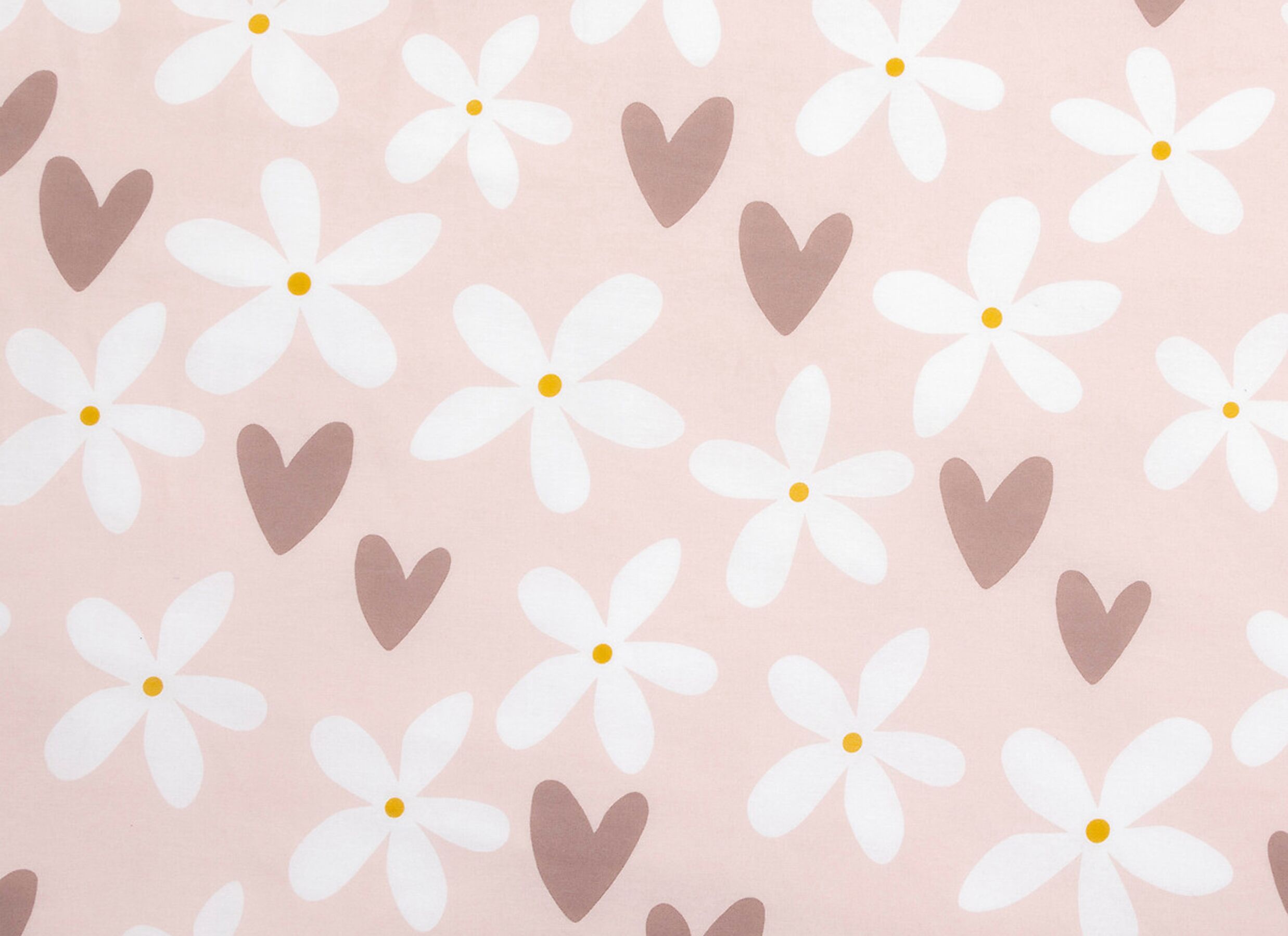 Detail - Housse de couette Motif Cœur 140x200cm - polyester & coton - rose