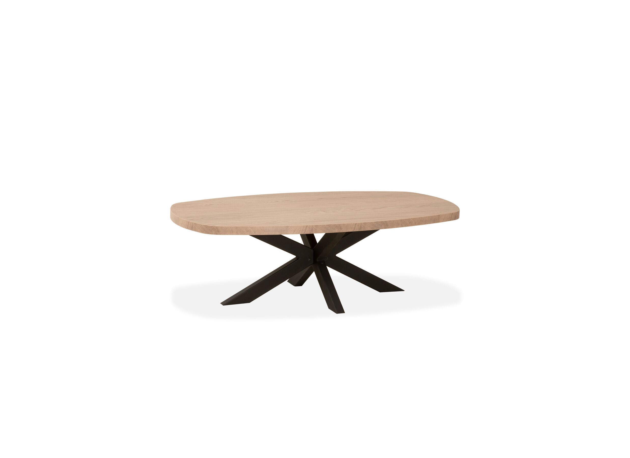Table basse Costa ovale - Table basse Costa 135x67cm - lamulux - misty oak