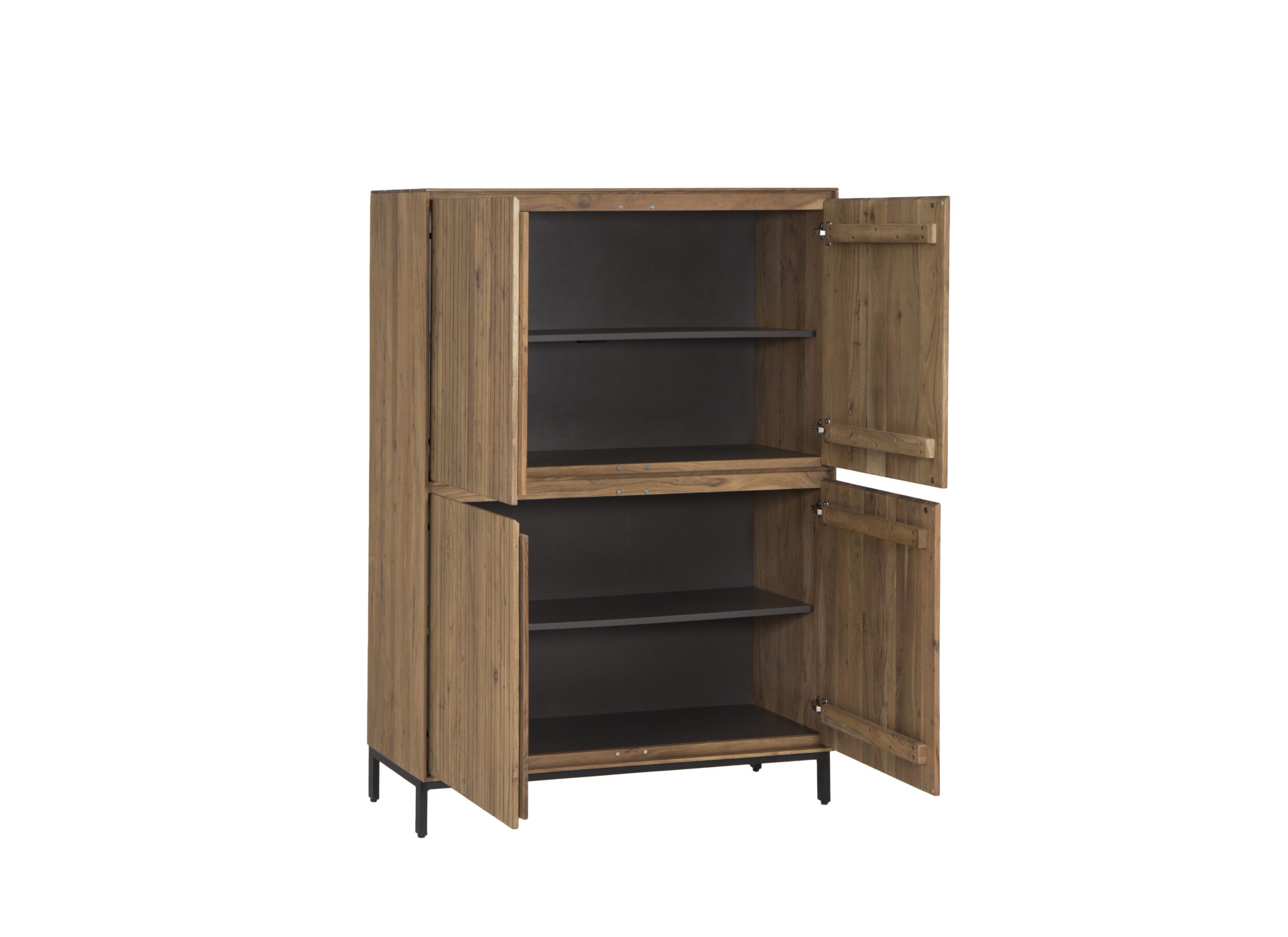 Kast Aquilano 120x45x170cm - acacia massief - naturel