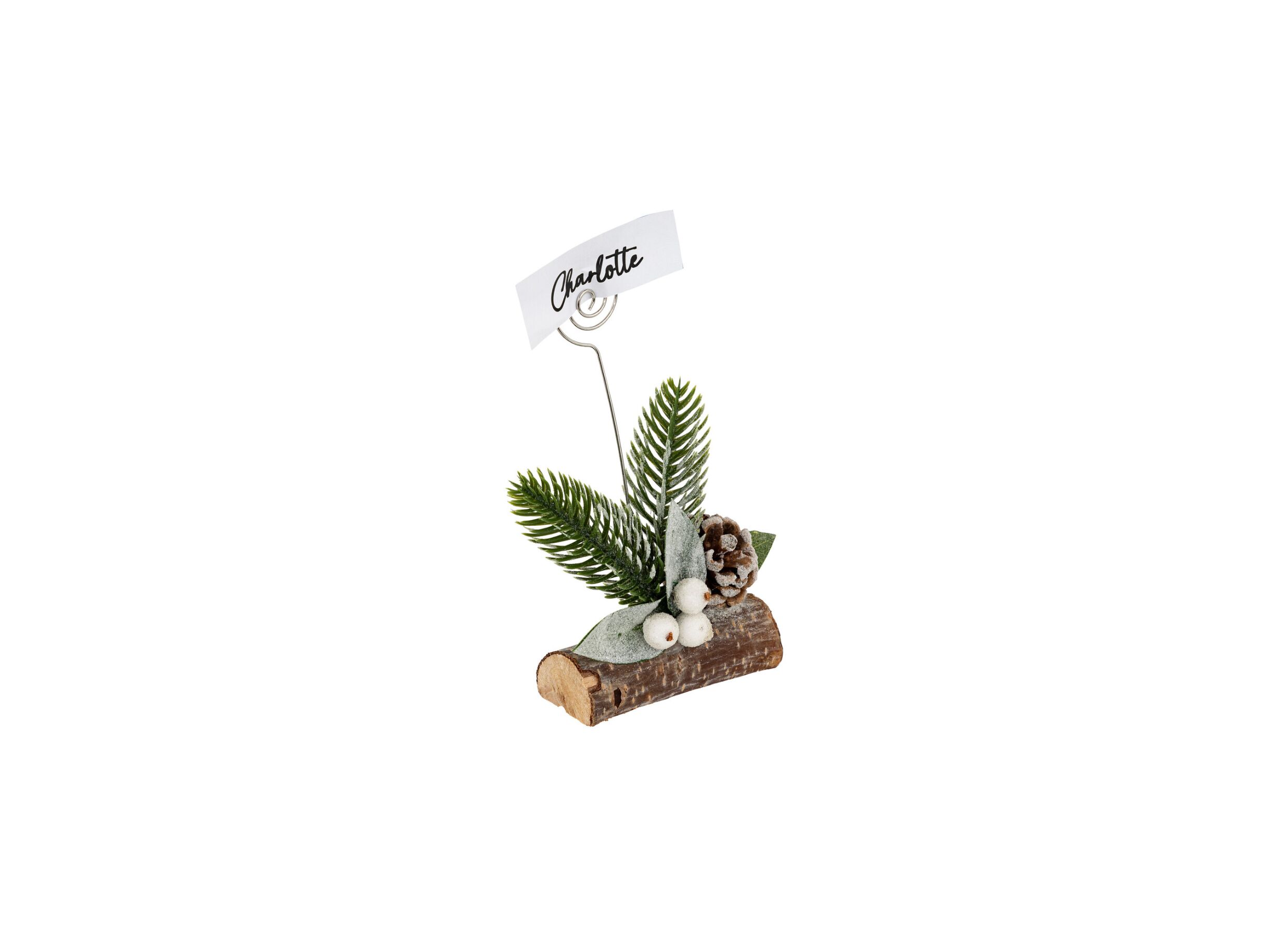 Aperçu - Décoration de Noël Porte-cartes H15cm vert/brun