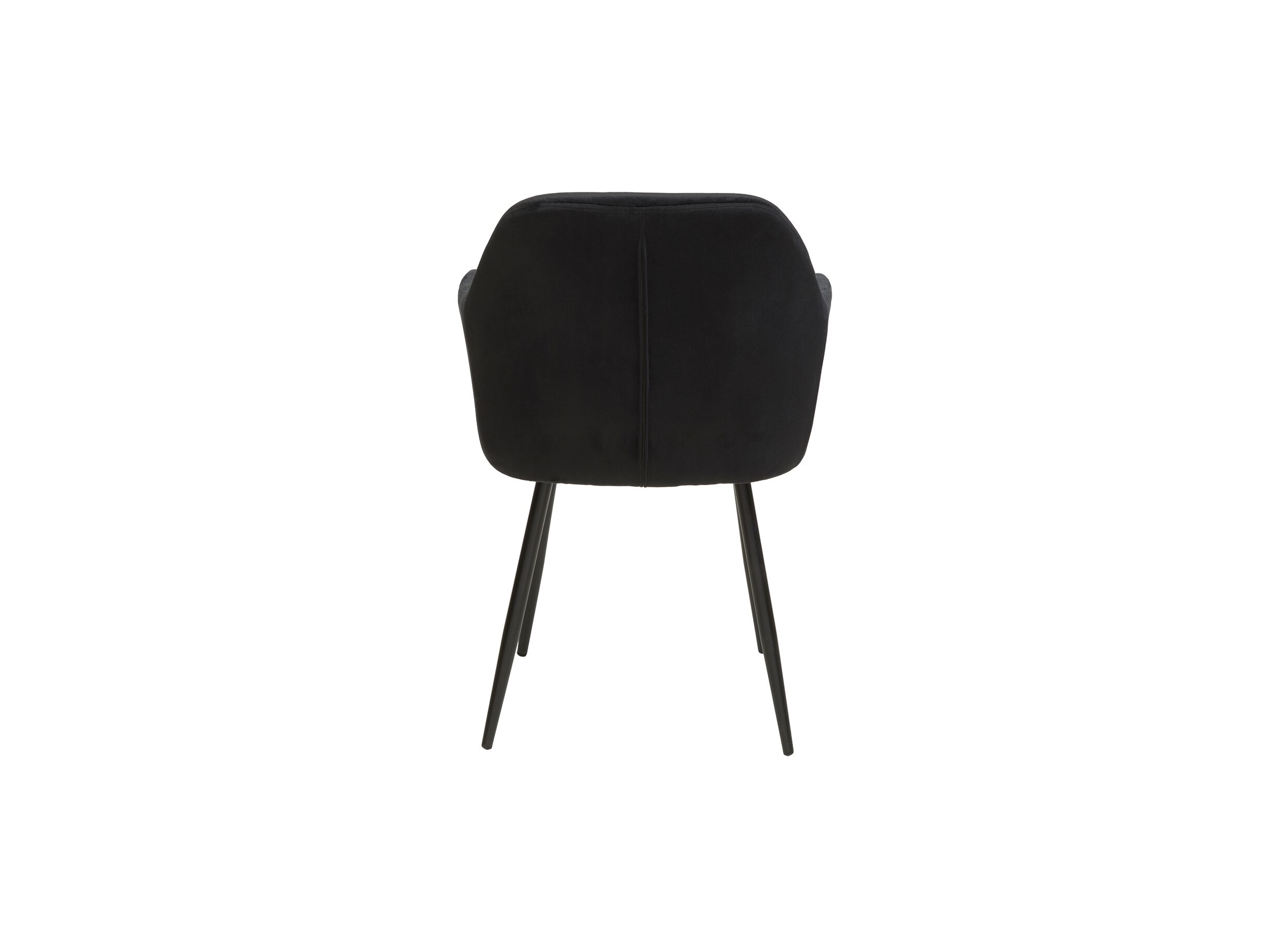 Stoel 58x60x82cm - polyestervezel - zwart