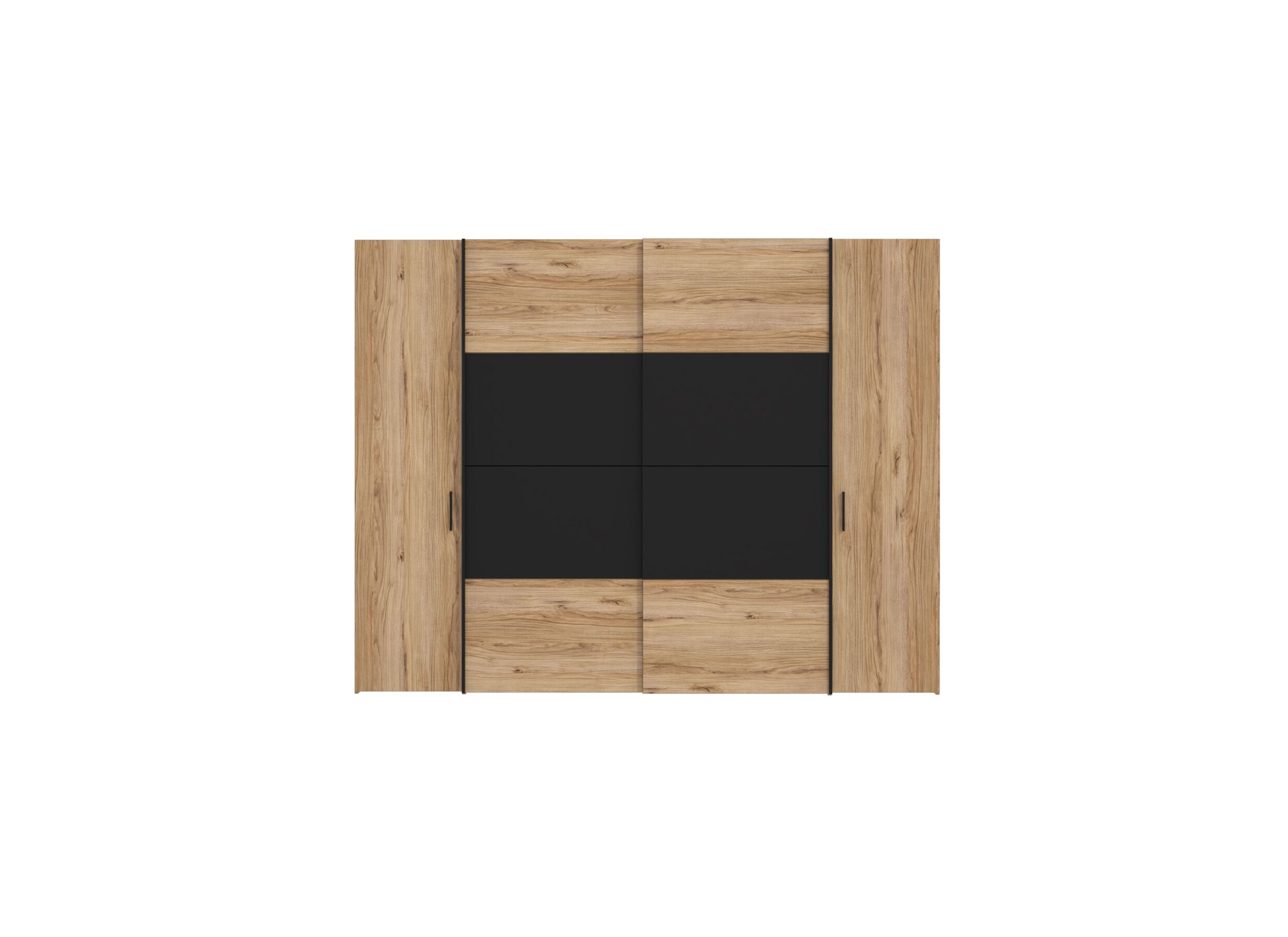 Aperçu - Garde-robe Dalate 270cm - décor - chêne châtaignier/noir mat