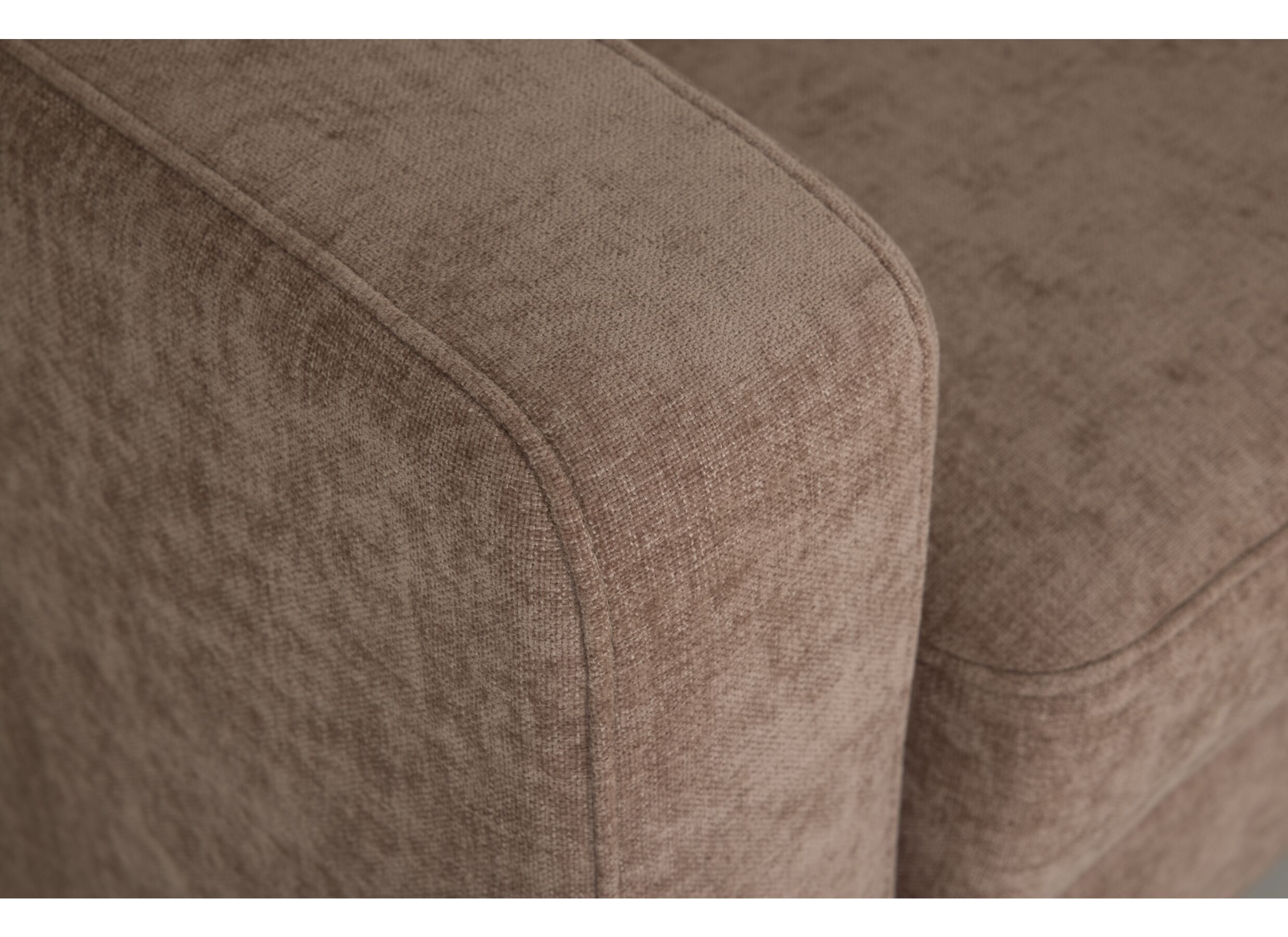 Detailfoto - Hoeksalon Alea 272x178cm - stof - siena met bedfunctie