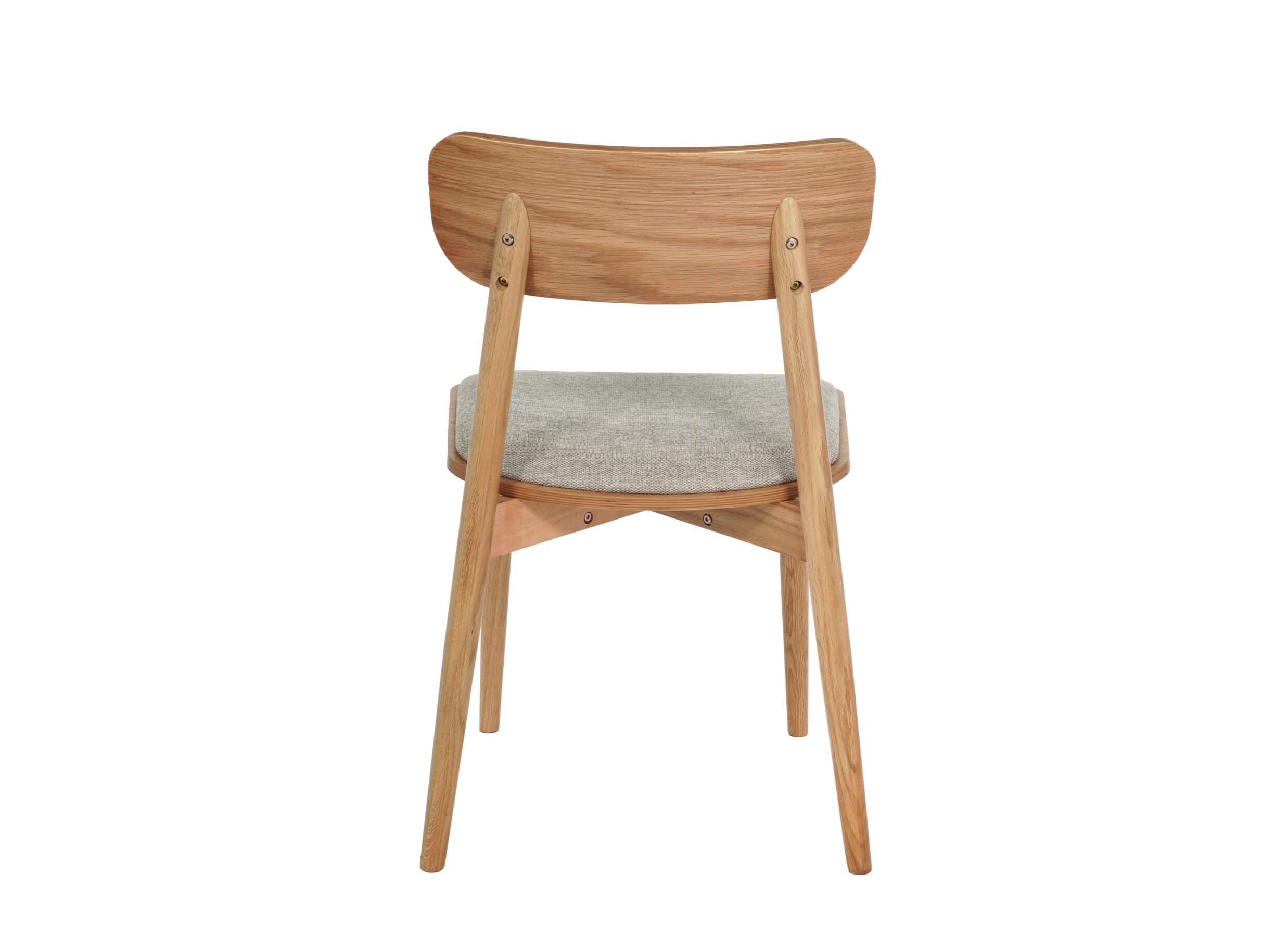 Aperçu - Chaise Walden 48x52x80cm - chêne massif & tissu - naturel