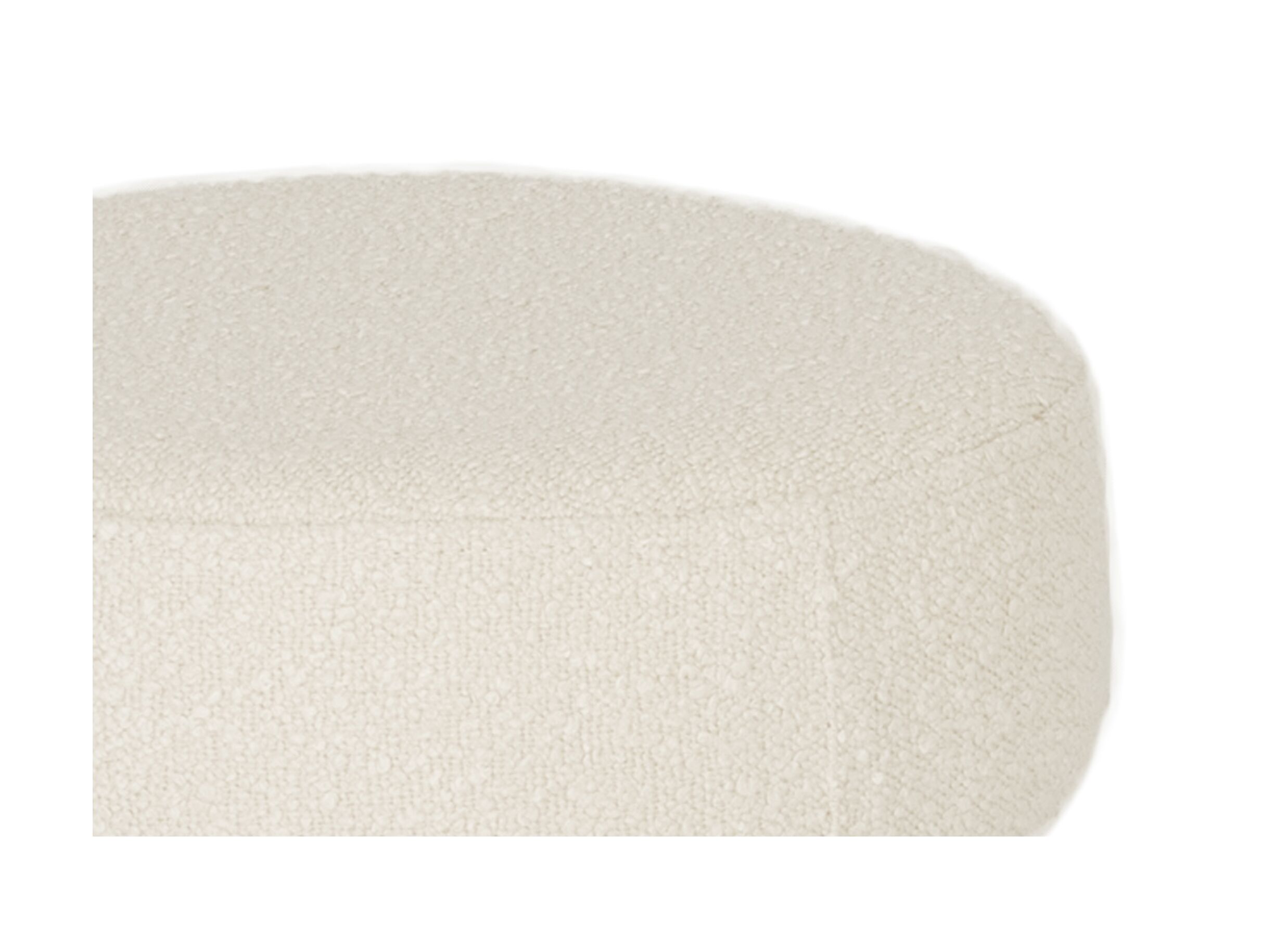 Detail - Pouf Gimli Ø35cm - tissu - blanc