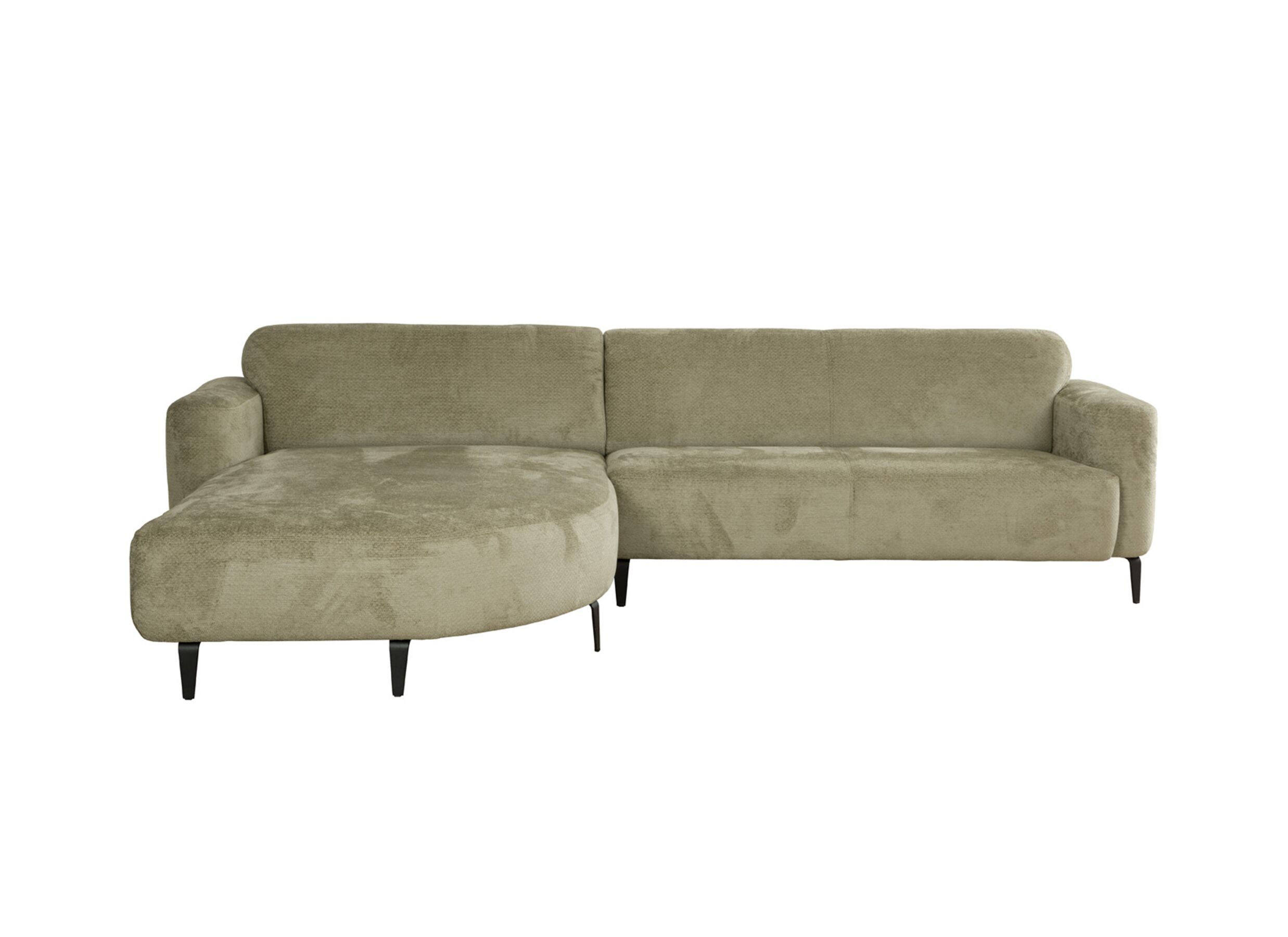 Aperçu - Canapé d'angle Leif 332x207cm - tissu - vert