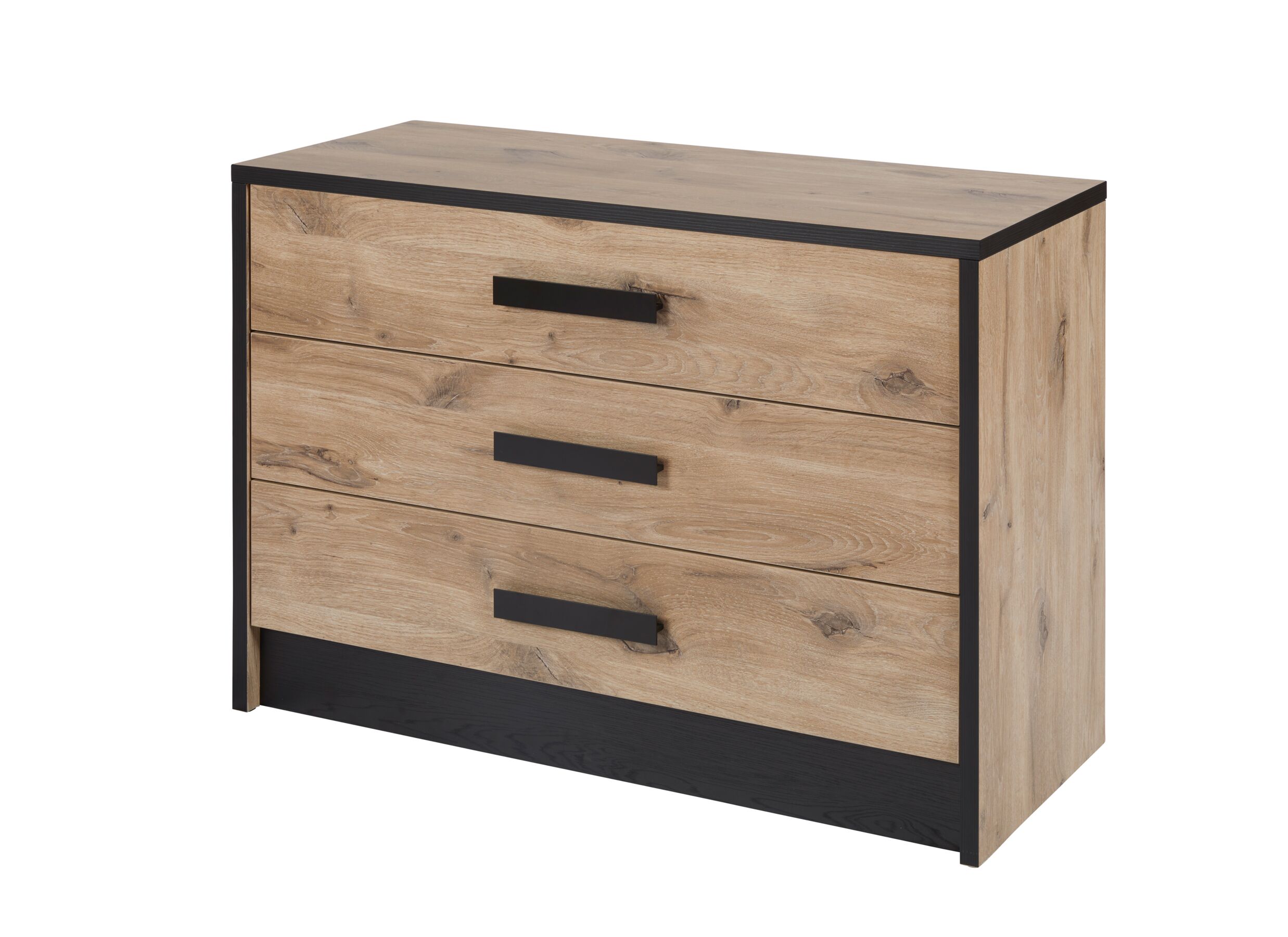 Commode Sofia 110x47x73cm - Commode Sofia 110x47x73cm - décor - chêne canyon/noir