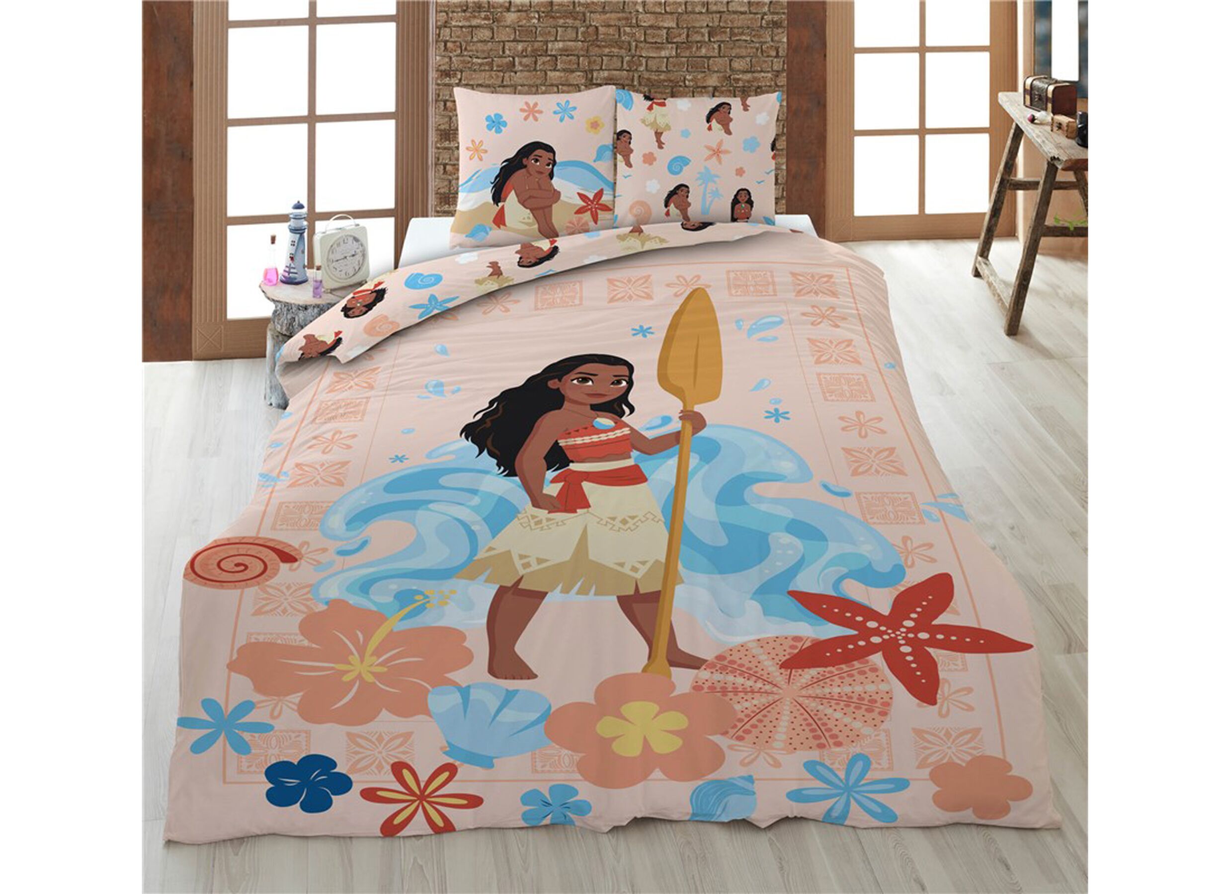 Aperçu - Housse de couette Vaiana 140x200cm - polycoton - multicolore