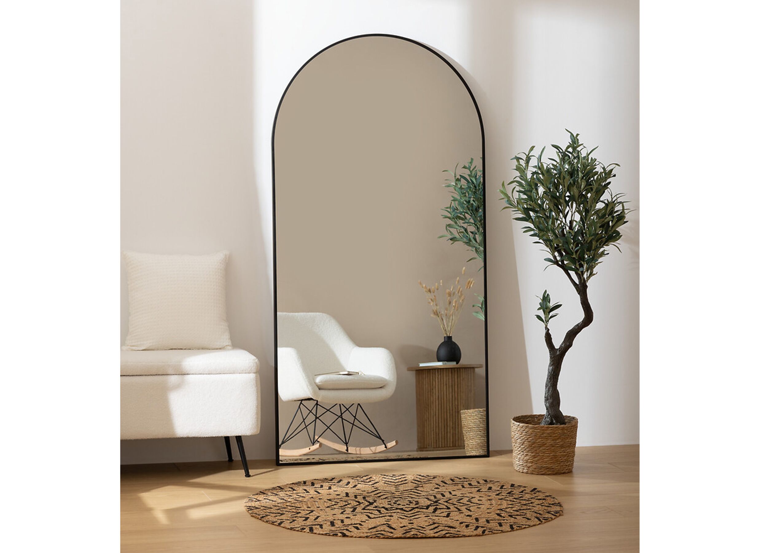 Foto ambiance - Miroir Alice 177x91cm - métal et verre miroir - noir