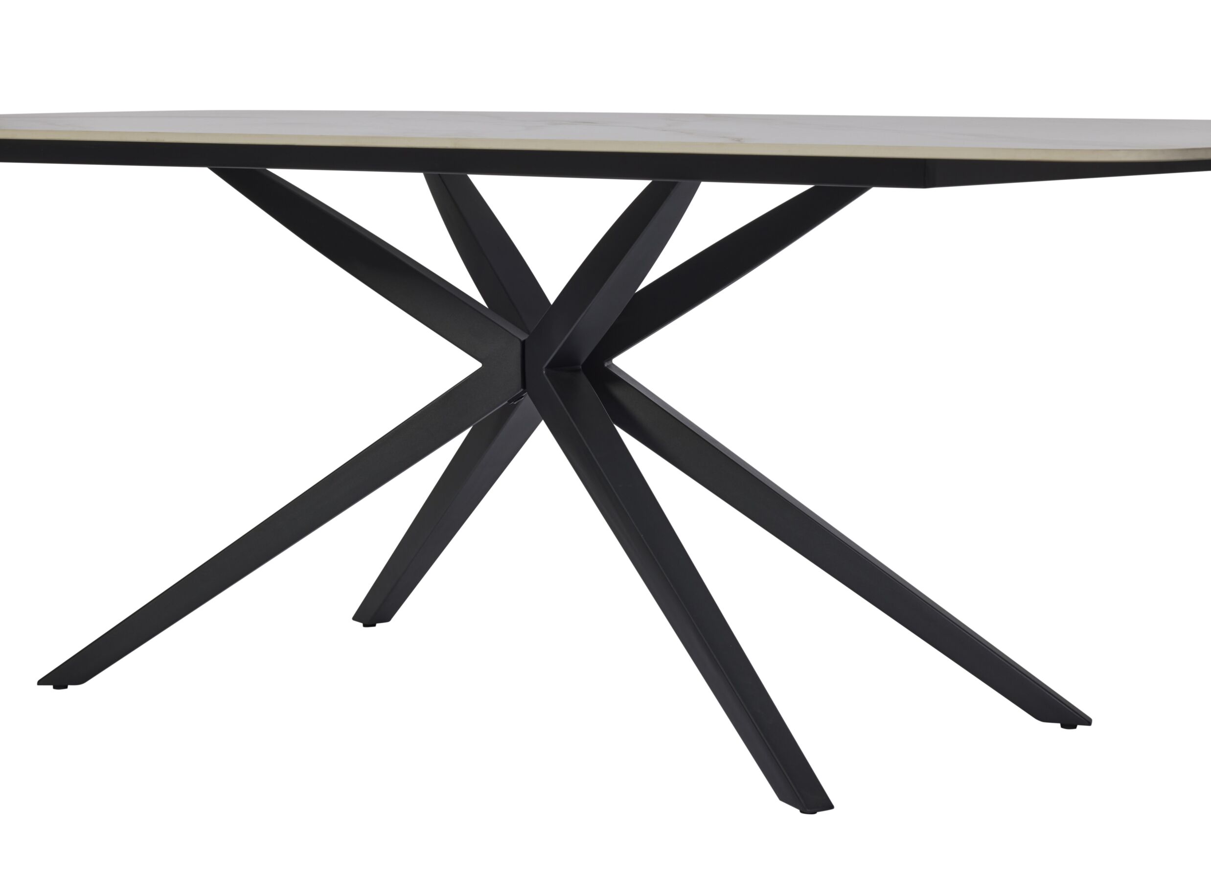 Detail - Table TF2403 110x210cm - céramique - blanc