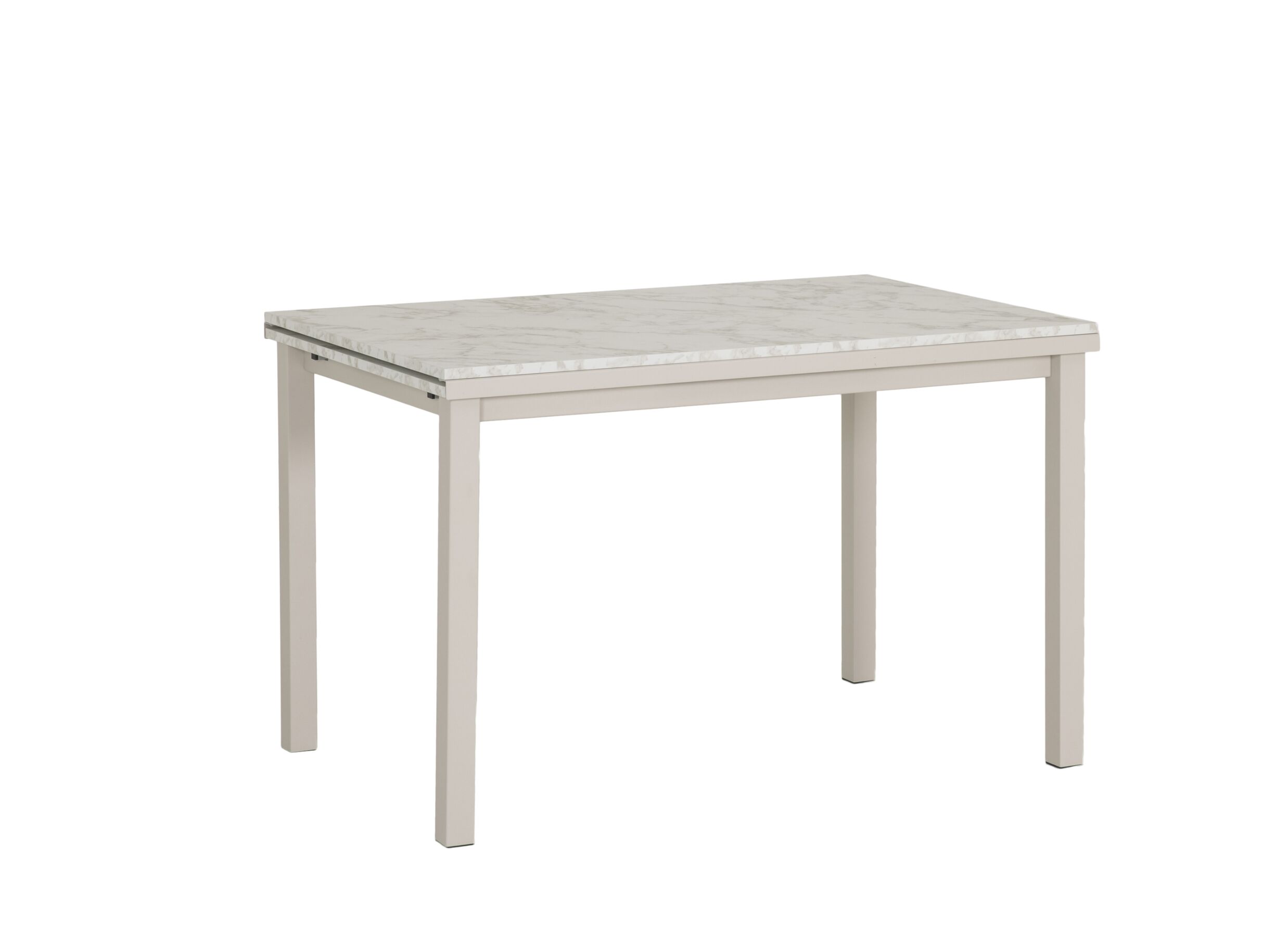 Plus Important - Table Vienna 120/200x80cm - décor - carrara creamy & sable
