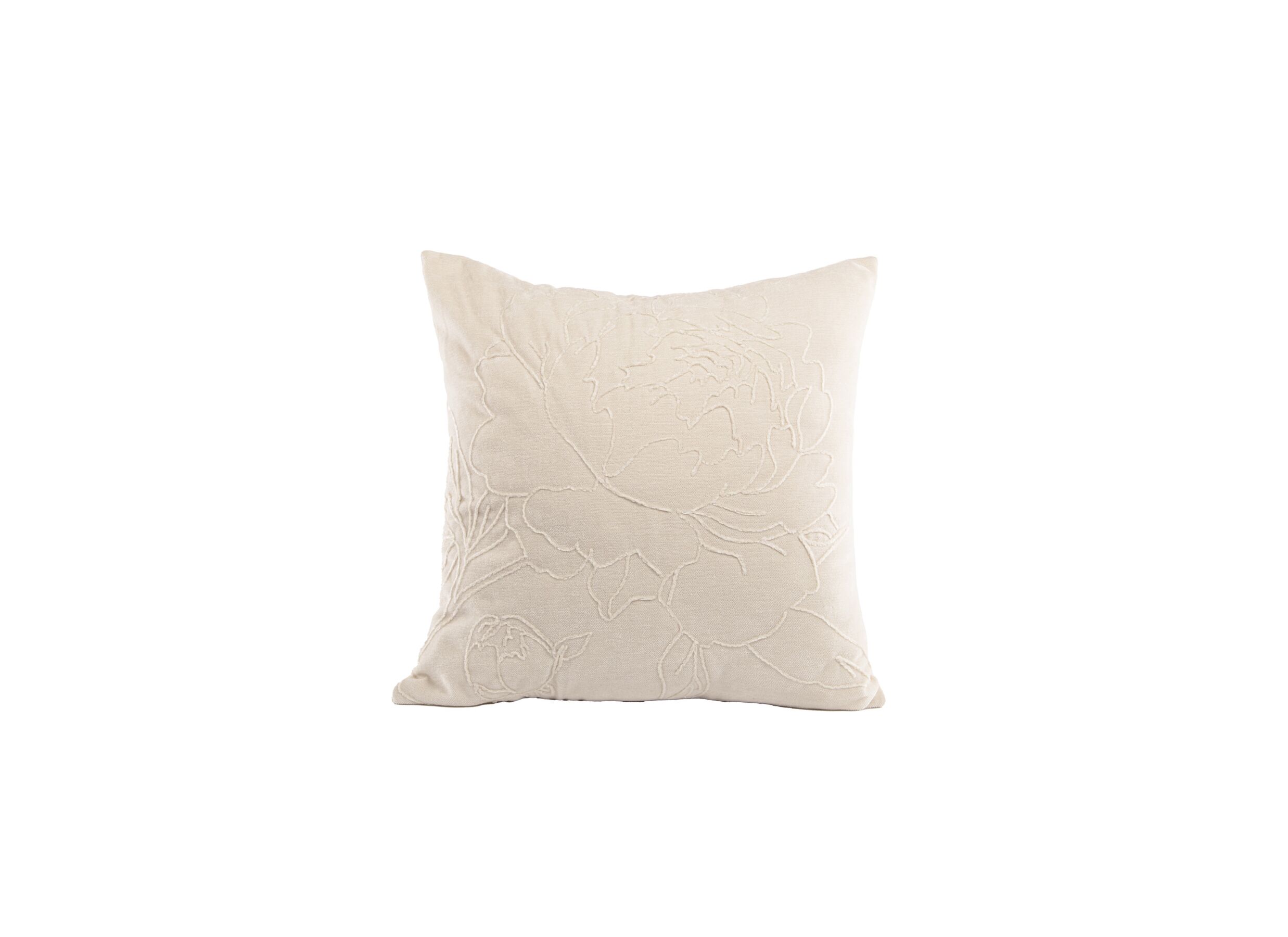 Kussen Julot 45x45cm - stof - ivoor - Coussin Julot 45x45cm - tissu - ivoire