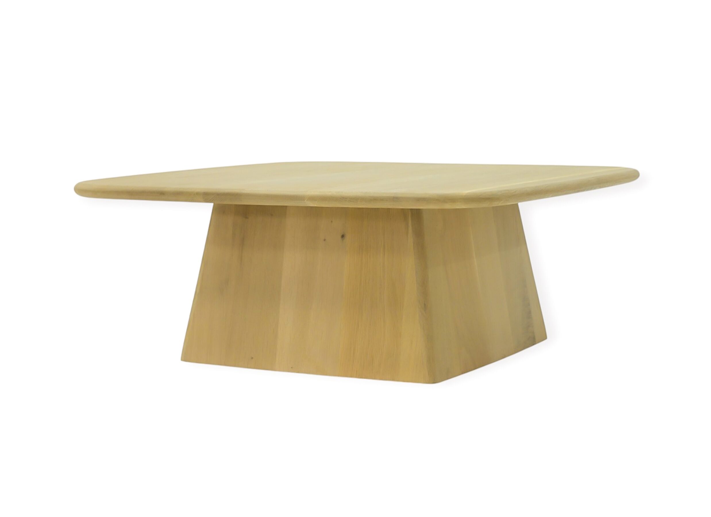 Overzichtsfoto - Bijzettafel Tsingy 84x84x38cm - hout massief en fineer - naturel