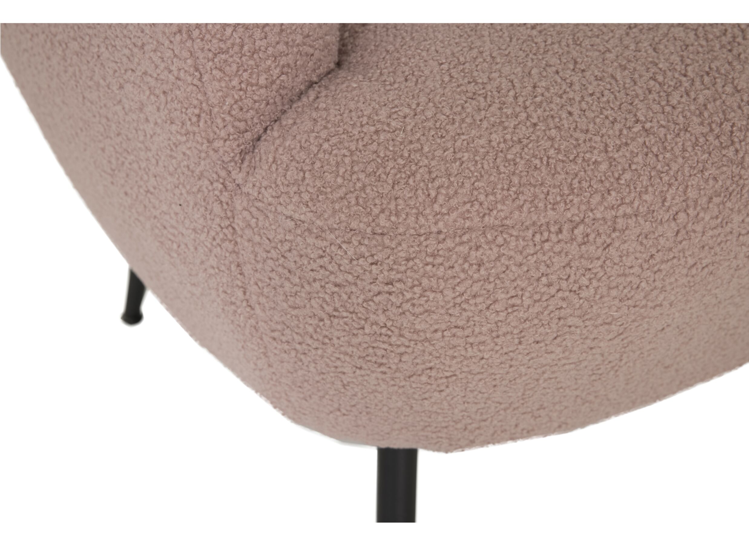Detail - Fauteuil Teddy Bear 68x70x73cm - bouclé - rose