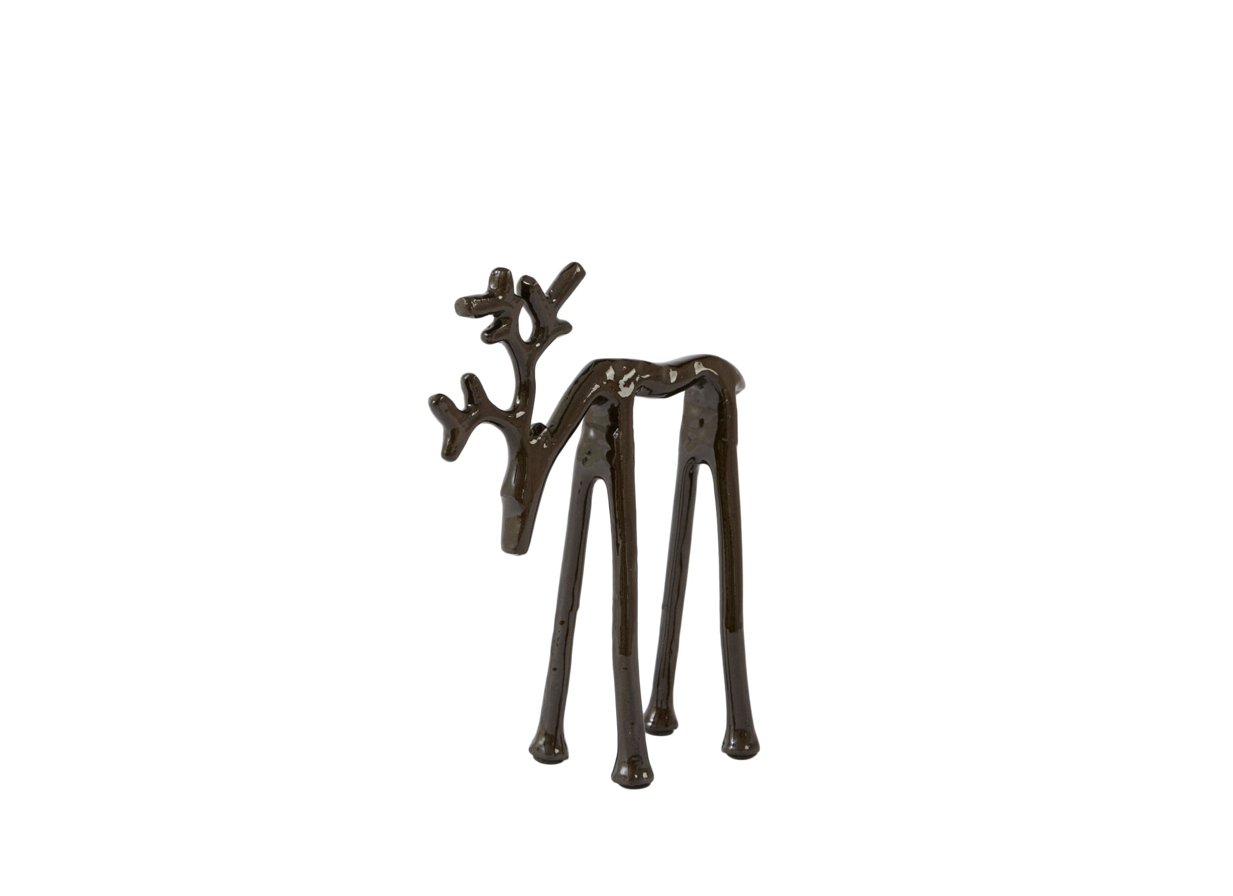 Beeld Deer 15x6x20cm - metaal - brons - Beeld Deer 15x6x20cm - metaal - brons