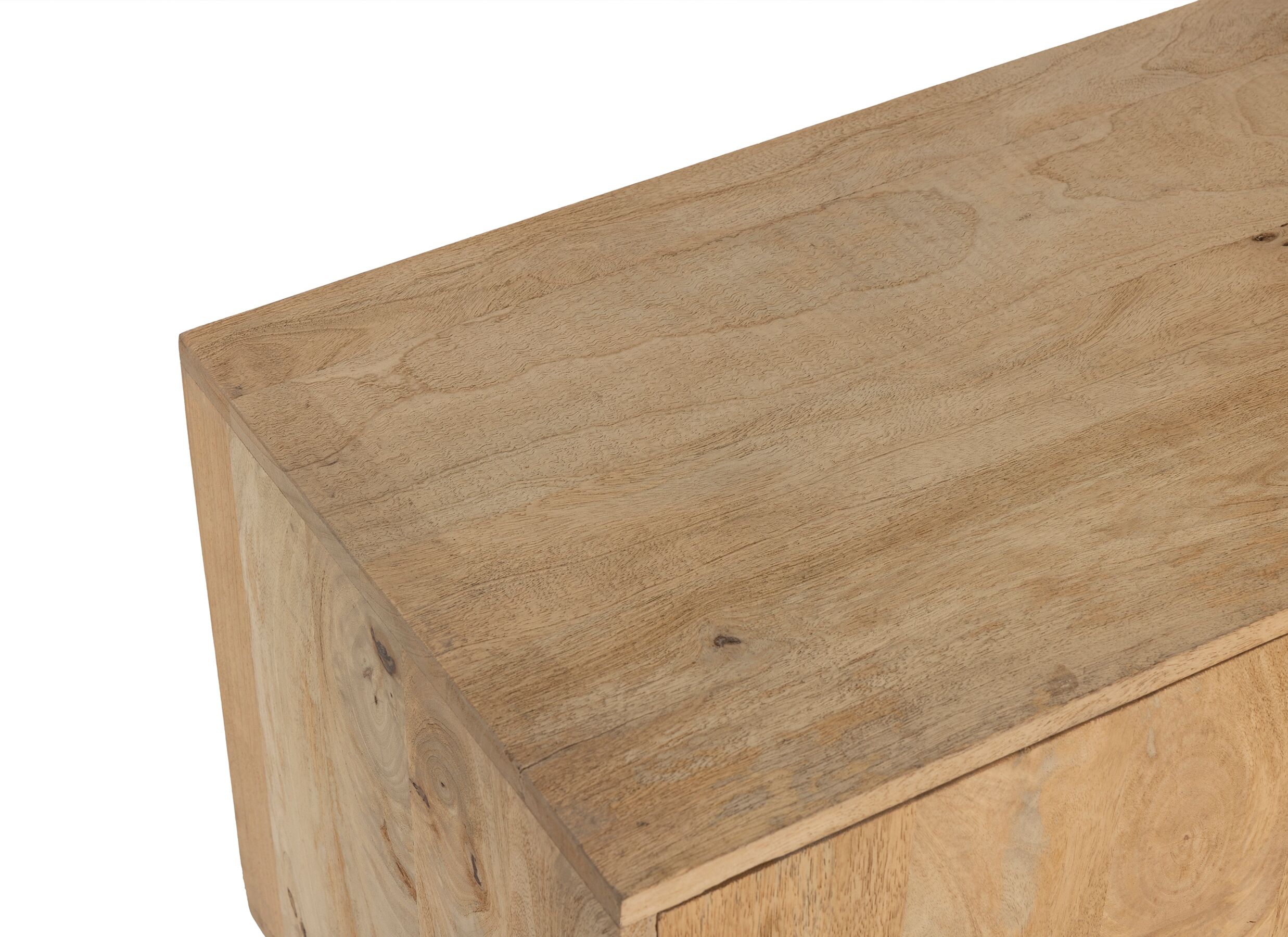 Detailfoto - Tv-meubel Morgane 90cm - mango massief - naturel
