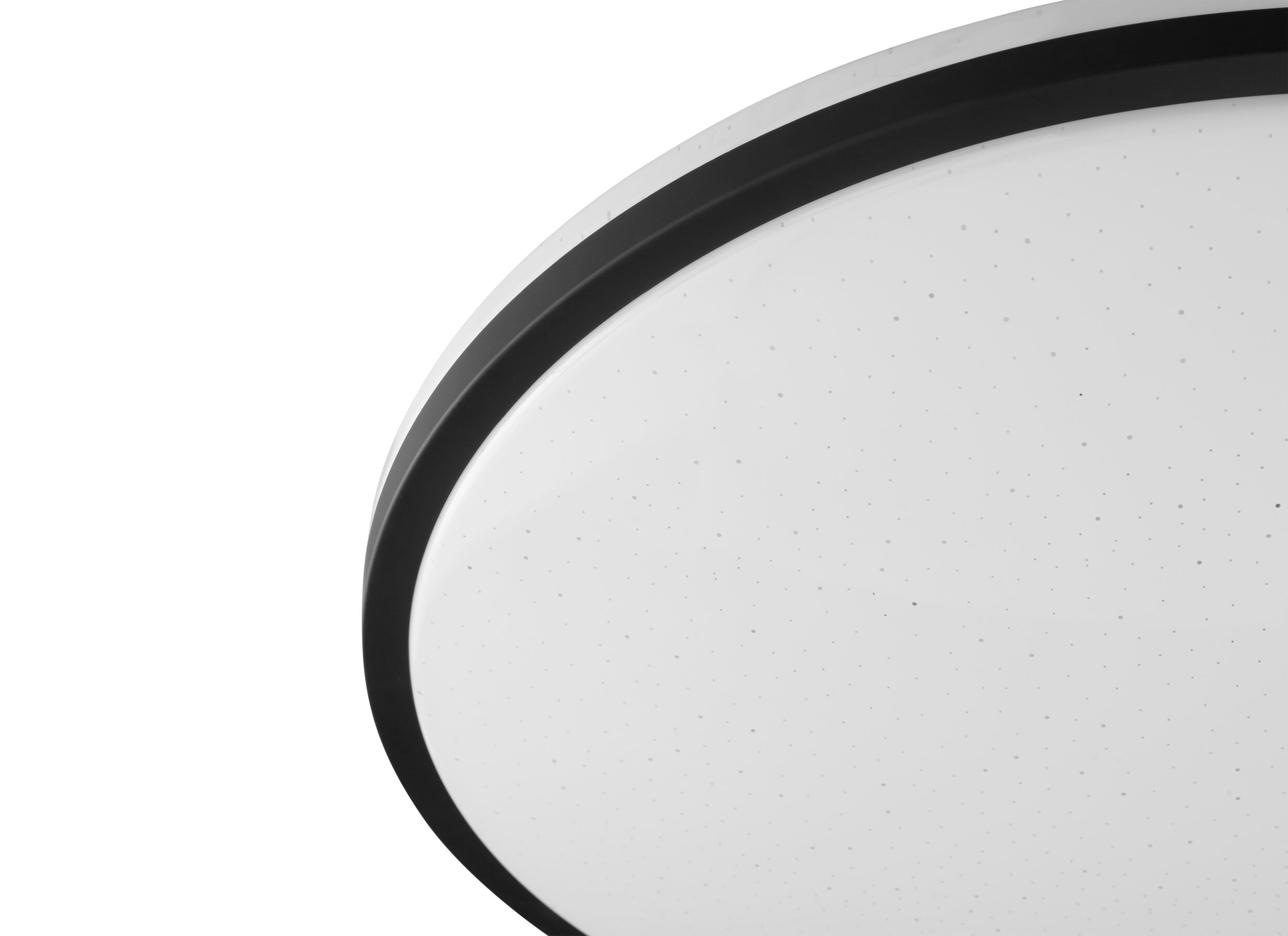 Detail - Plafonnier Taya Ø49,5cm - plastique & métal - noir & blanc
