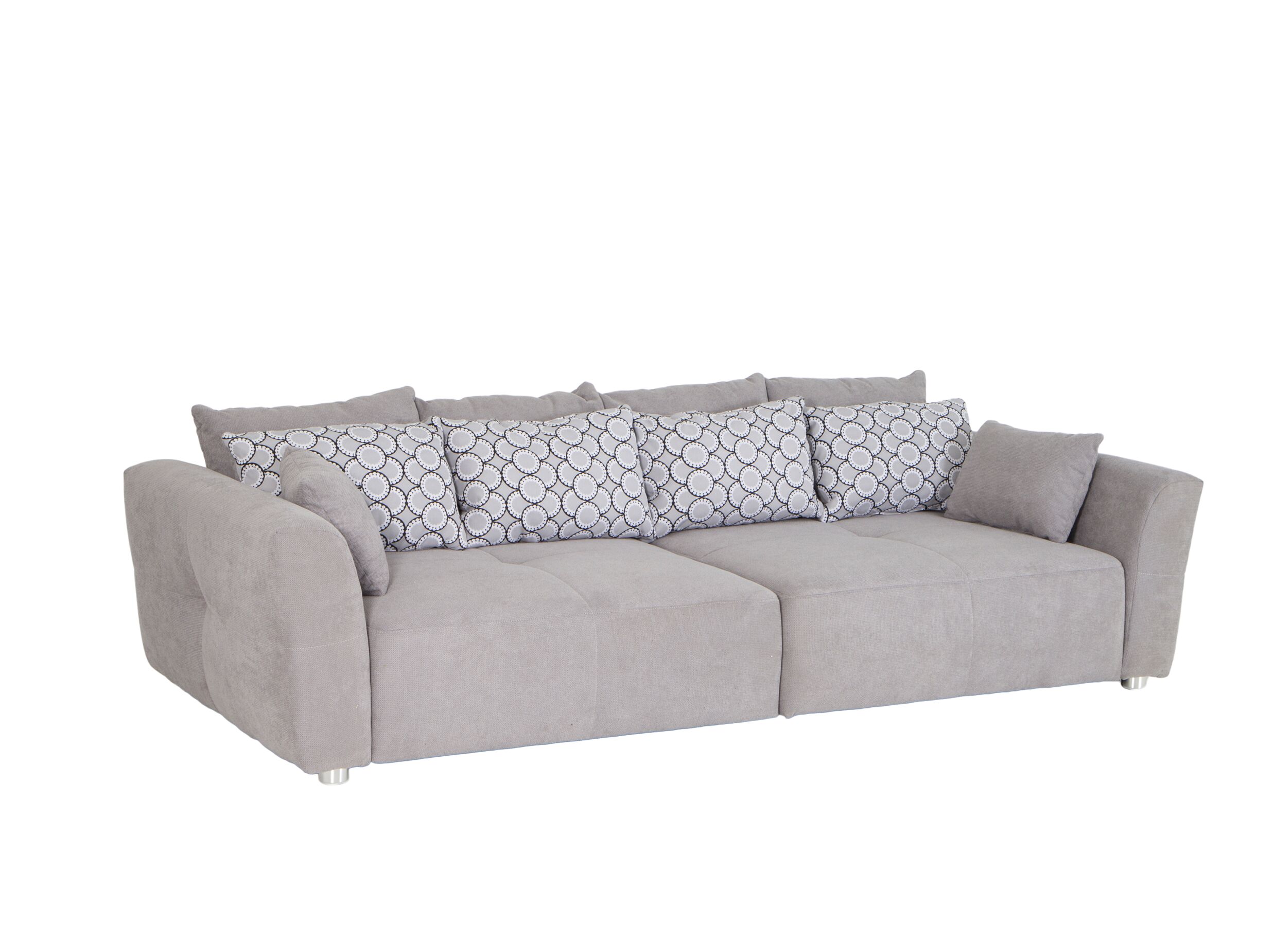 Zetel Gulliver 4-zit - stof - grijs