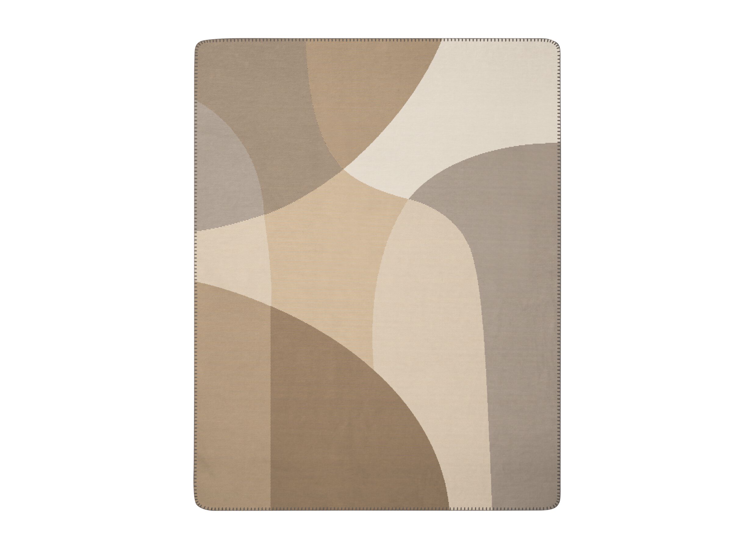 Plaid Lava Light 150x200cm - polyester & katoen - beige - Plaid Lava Light 150x200cm - polyester & coton - beige