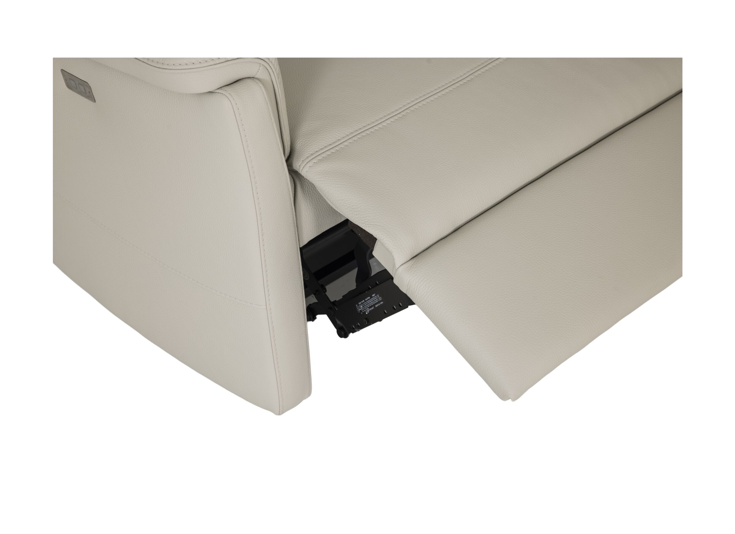 Detailfoto - Zetel Ardo 3+2+1-zit - leder - beige met relax