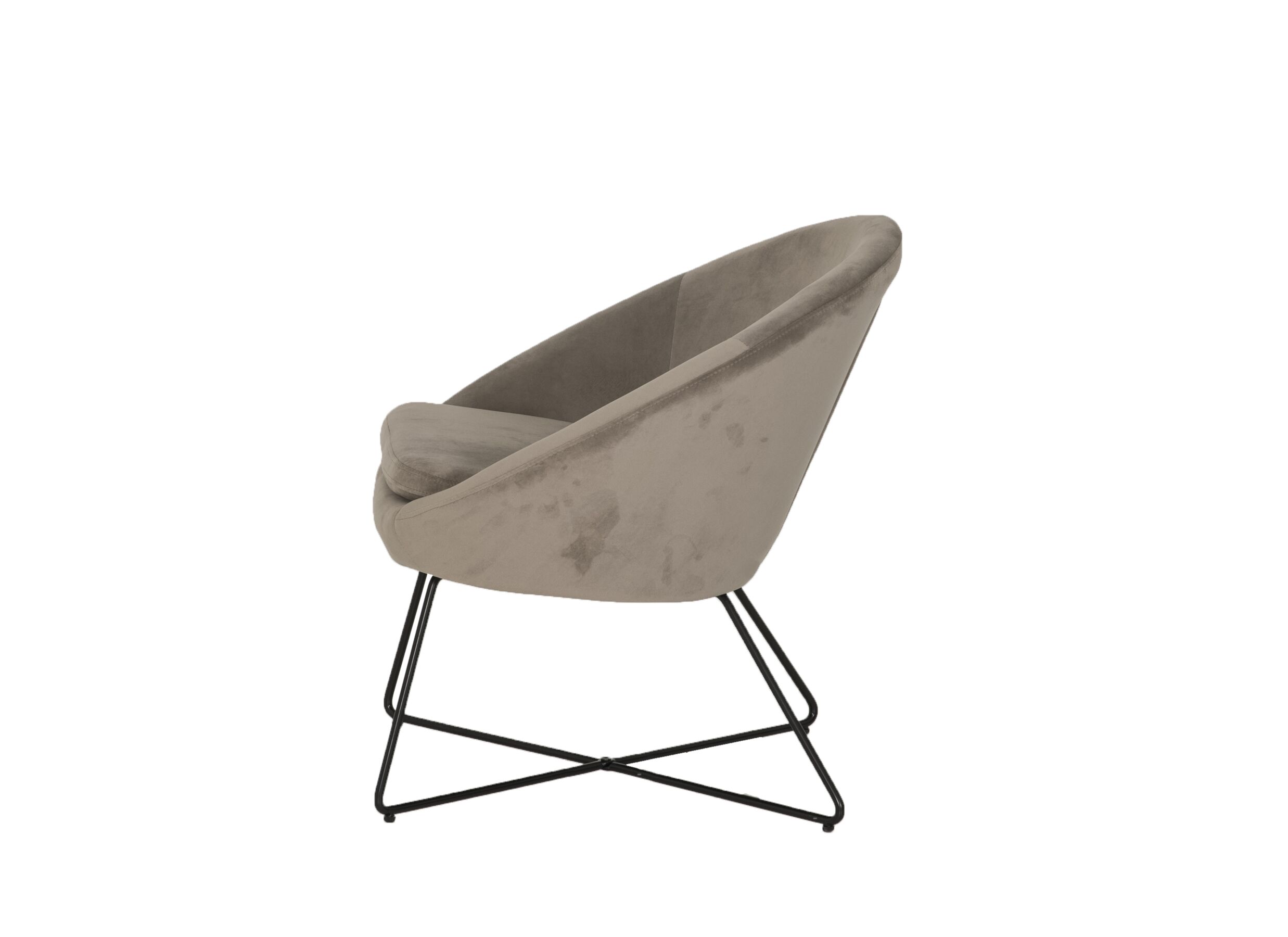 Aperçu - Fauteuil Juice 70x69x73,50cm - velours - taupe
