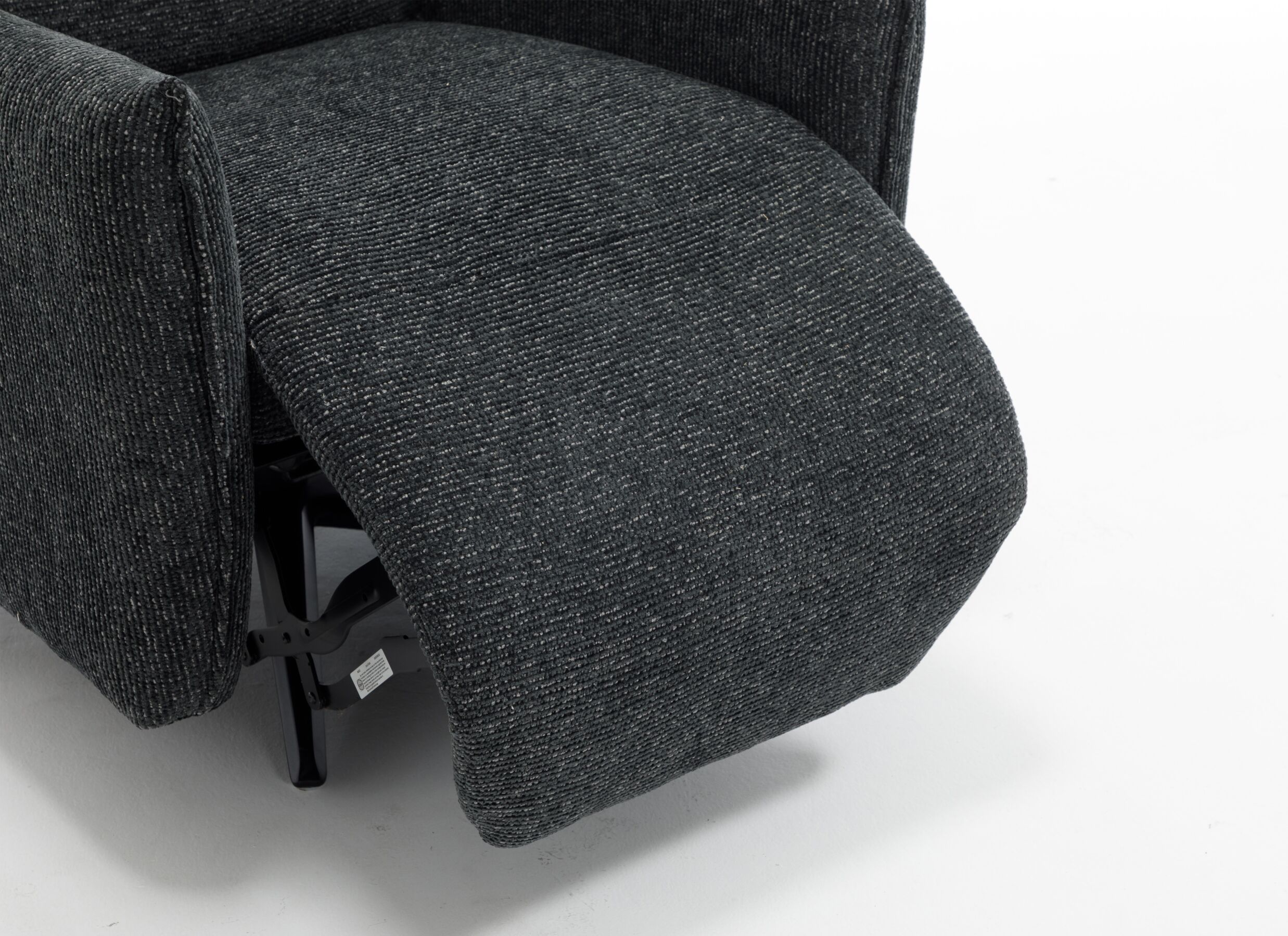 Detail - Fauteuil relax Jorge électrique - tissu - gris