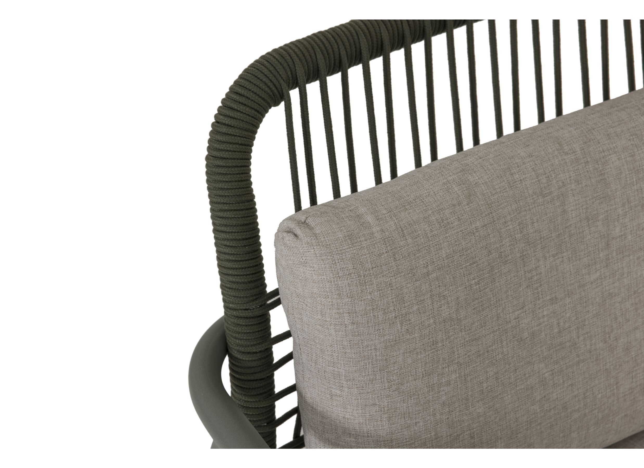 Detailfoto - Loungeset Tessera aluminium - kussens in olefin - groen