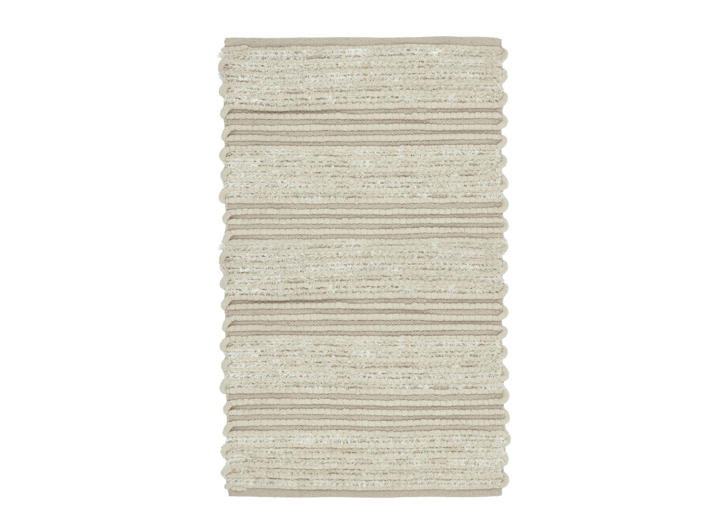 Plus Important - Tapis de bain Solange 70x120cm - polyester & coton - naturel