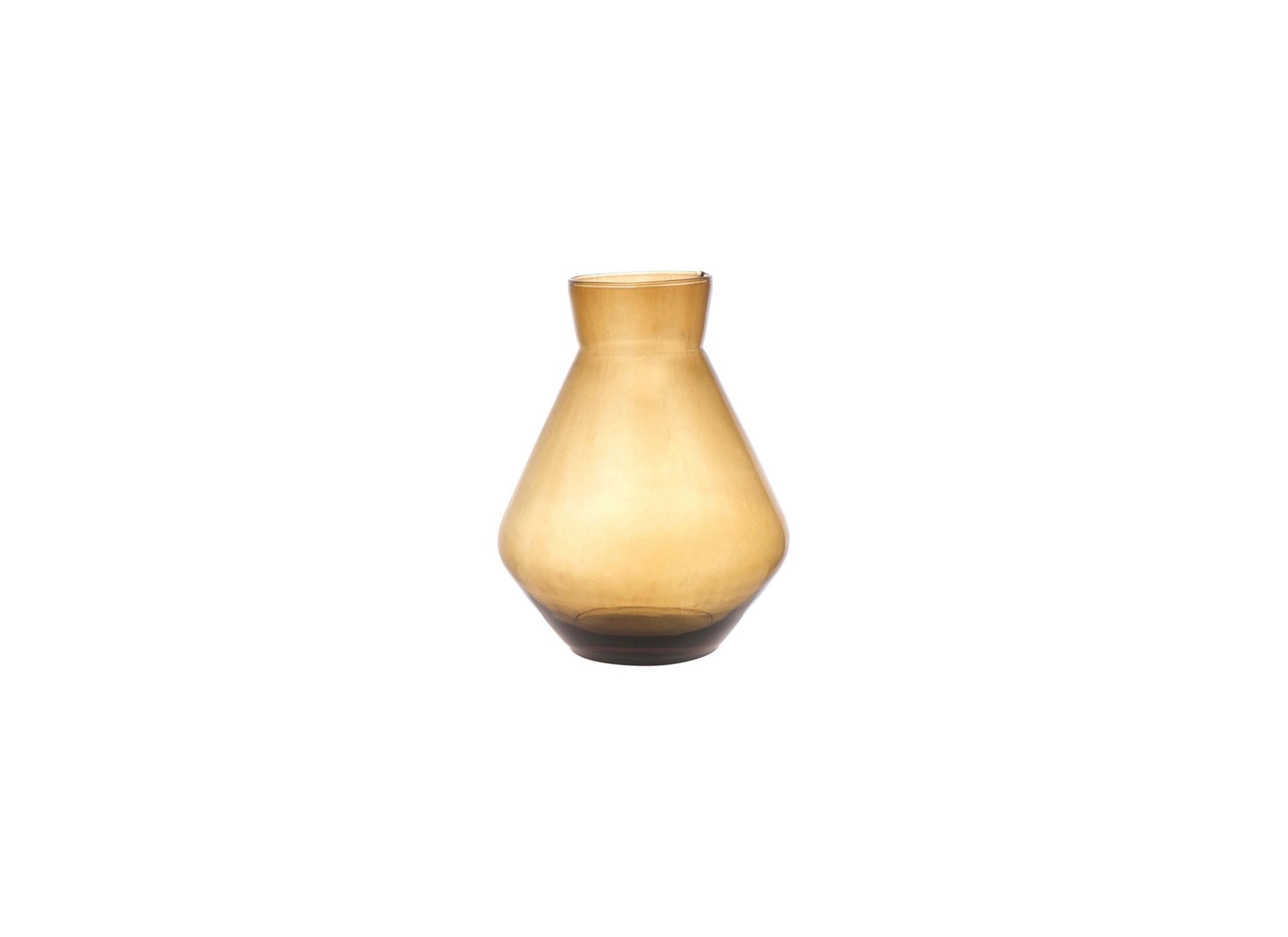 Plus Important - Vase Alexandra H25cm - verre recyclé - amber