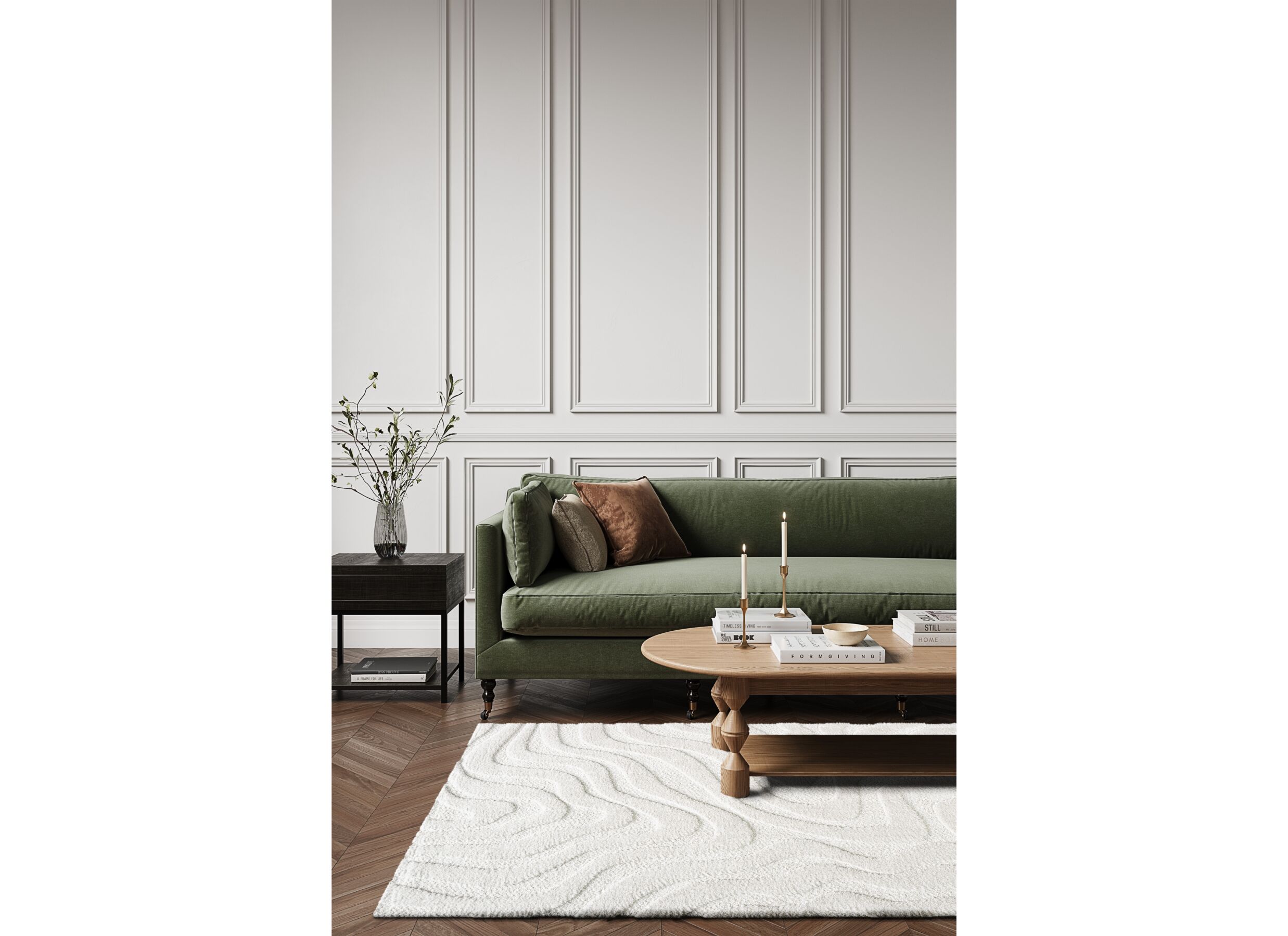 Sfeerfoto - Tapijt Madagaskar 120x170cm - polyestervezel - wit