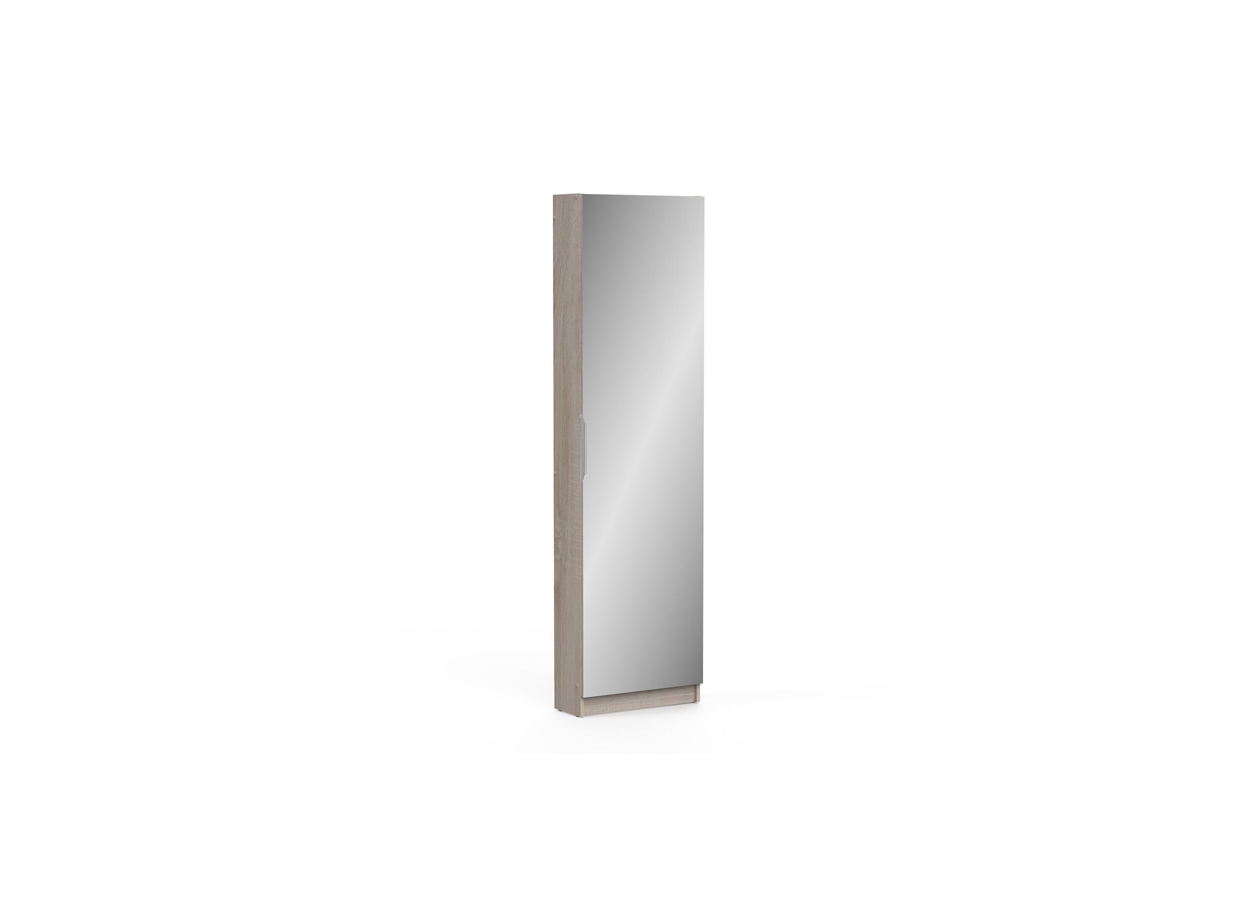 Schoenenkast Zapatero 50x20x181cm geborsteld eik